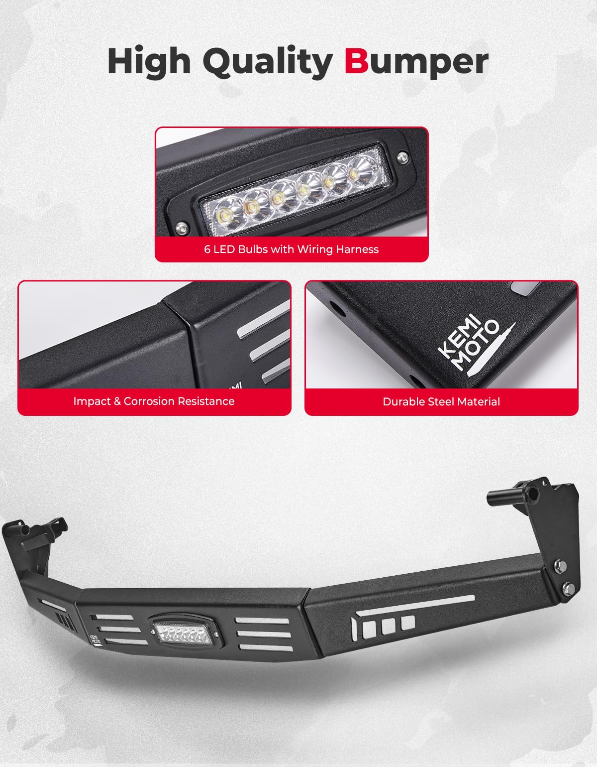 Kemimoto Rear Bumper for Pioneer 1000 1000-6