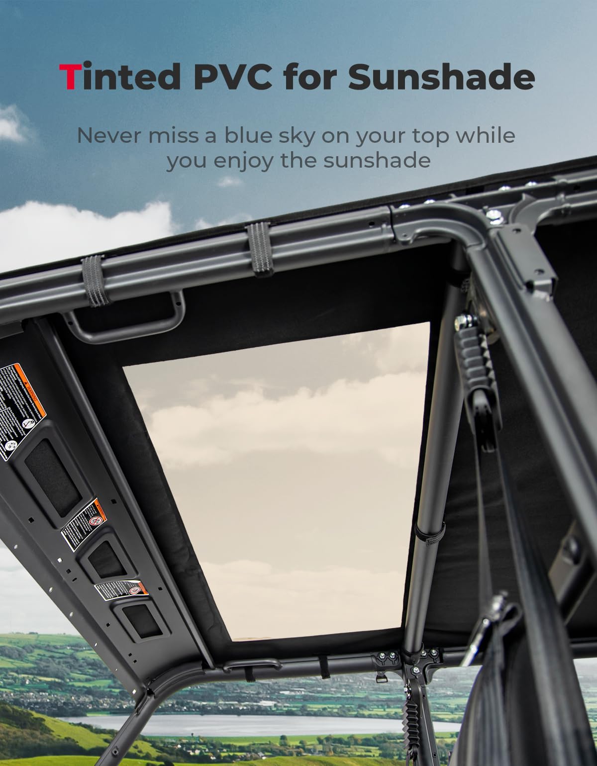 Canvas Tinted Waterproof Soft Roof Top for CFMOTO UForce 1000 XL
