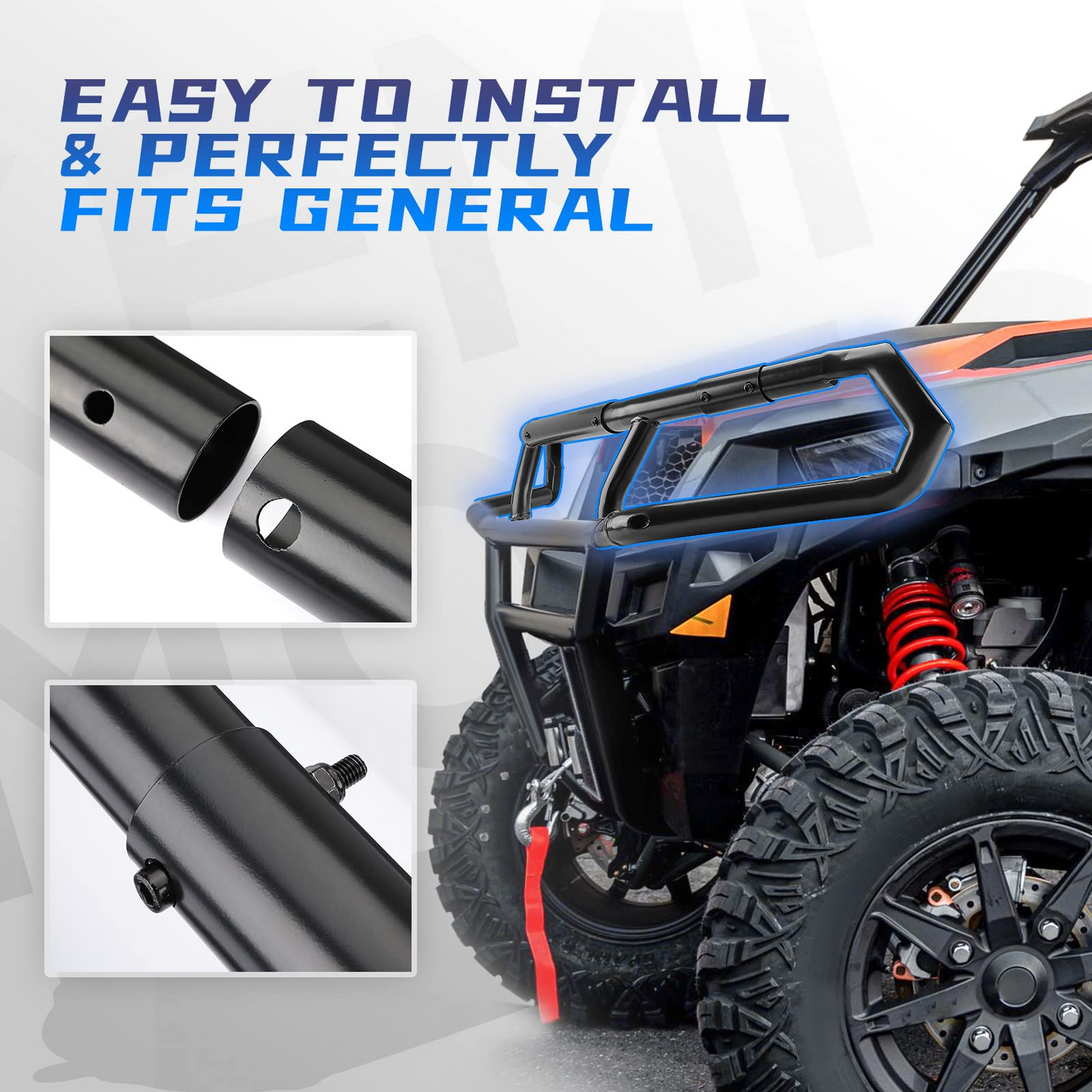 Kemimoto Front Upper Bumper for Polaris General 2016-2024