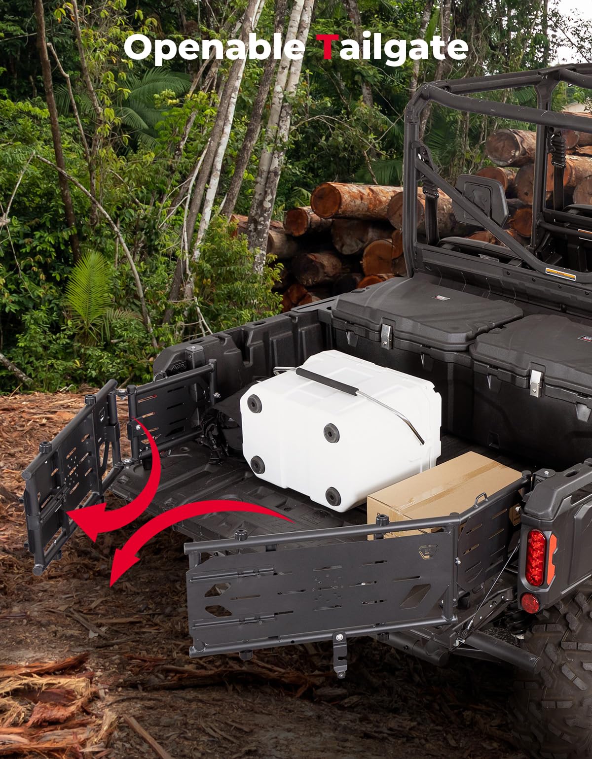 Kemimoto Heavy-Duty Bed Extender for Can-Am Defender UTV