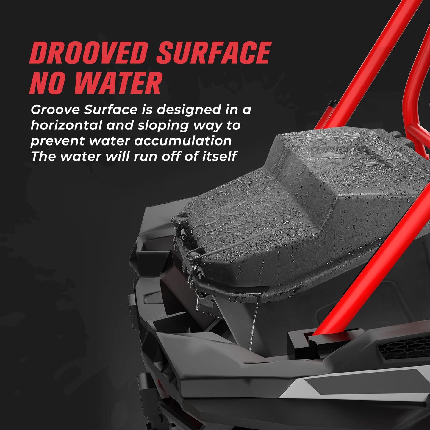 Kemimoto Waterproof Cargo Box 65L for Polaris RZR XP 1000/4