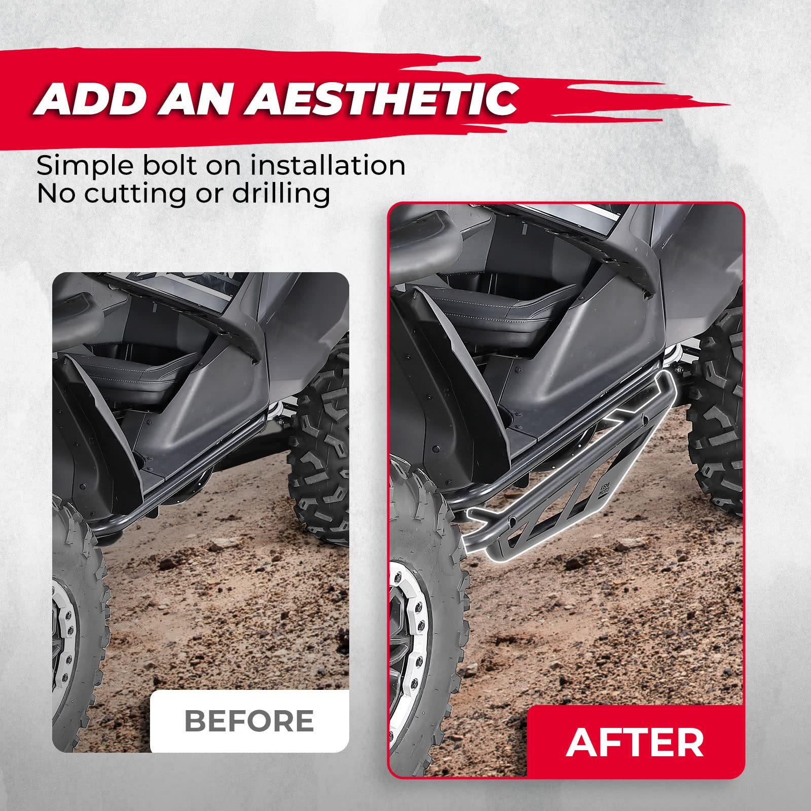 Kemimoto Heavy Duty Rock Sliders for CFMOTO ZForce 950