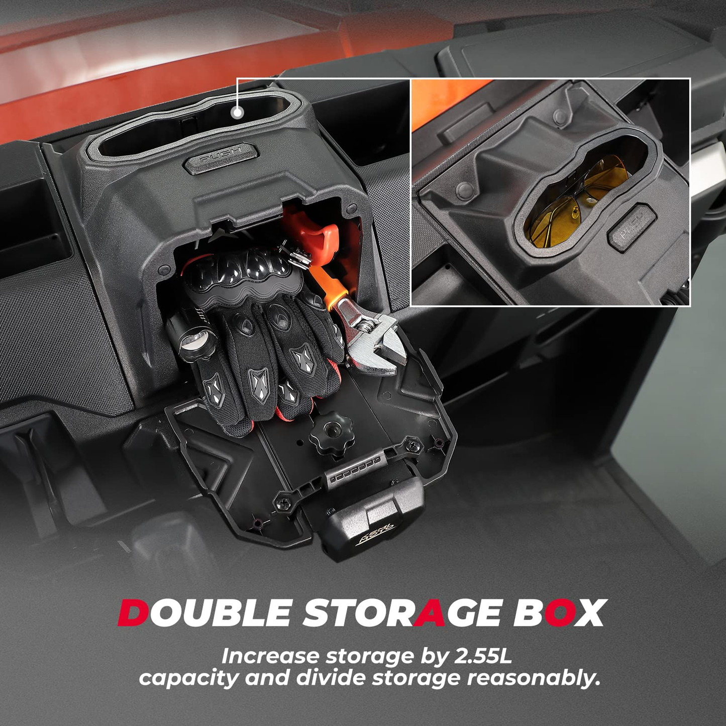 Kemimoto Tablet Holder GPS Mount for Polaris Ranger XP 1000