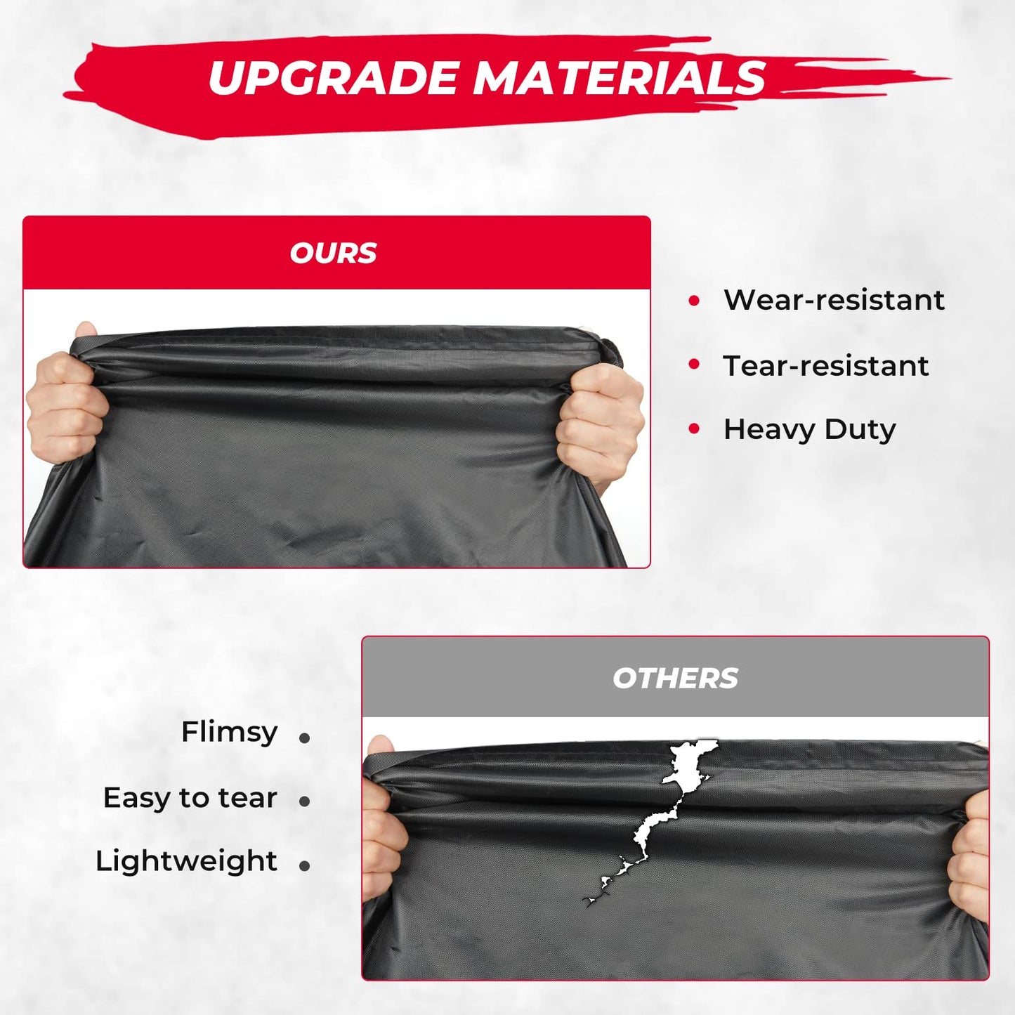 Kemimoto UTV Cover Reflective Strip Waterproof Oxford 122" x 70.9"