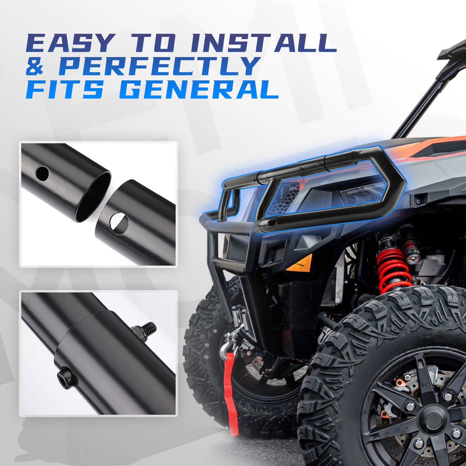 Front Upper Bumper for Polaris General 2016-2024