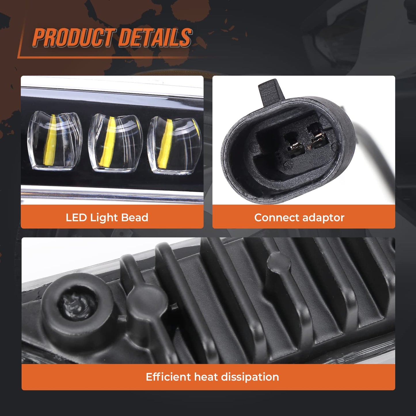 Kemimoto LED Front Bumper Light Bar for Can‑Am Ryker 600/900