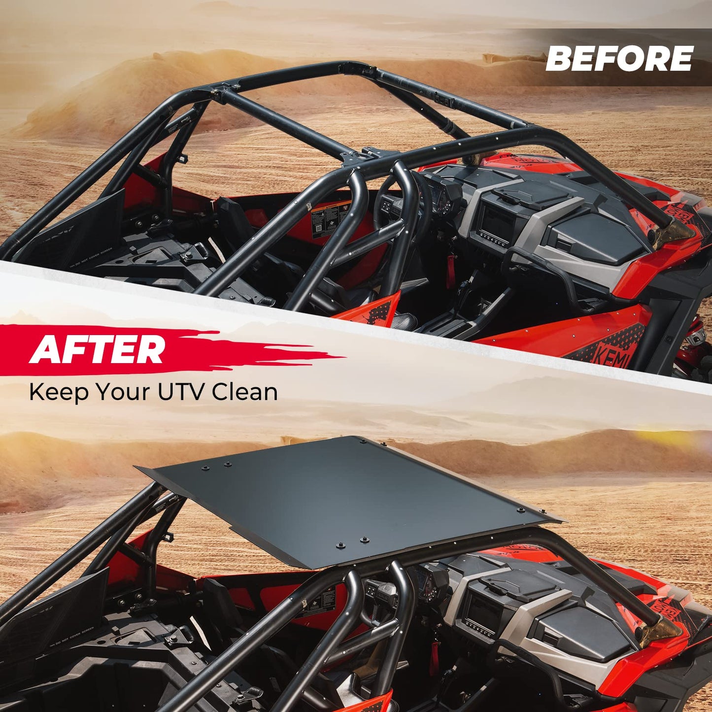 Kemimoto PRO XP Aluminum Roof Black Hard 2020-2026
