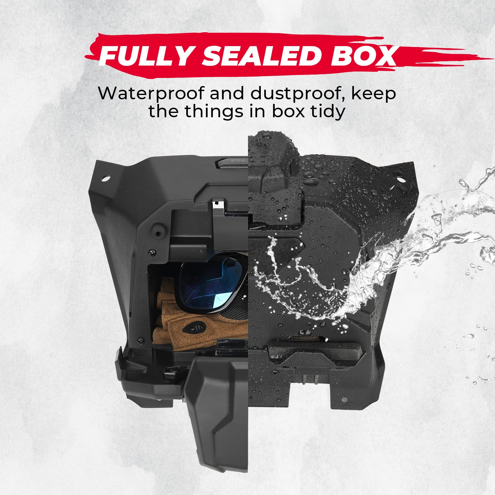 Kemimoto Tablet Holder Storage Box for Polaris RZR PRO XP