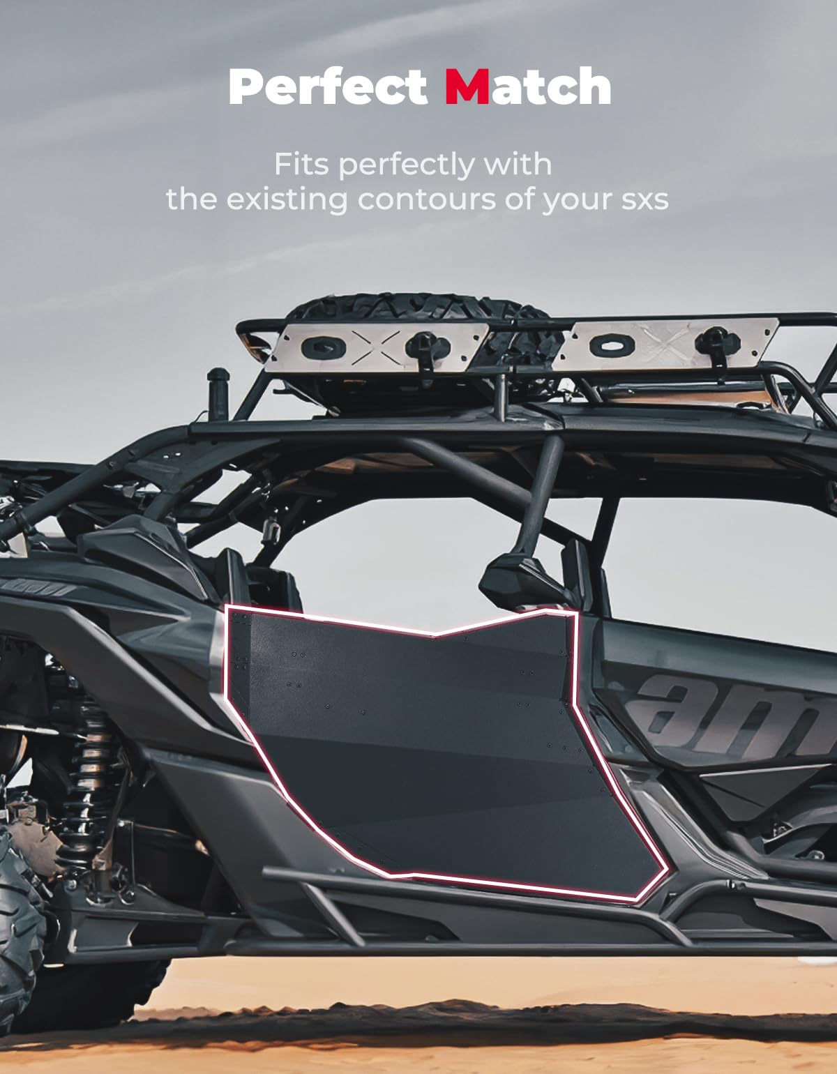 Rear Full Doors Aluminum for Can-Am Maverick X3 MAX