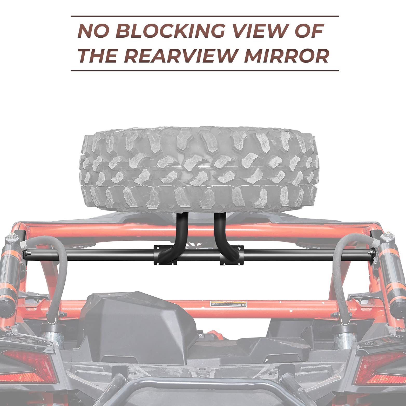 Kemimoto Spare Tire Mount Heavy-Duty Metal for Can-Am Maverick X3