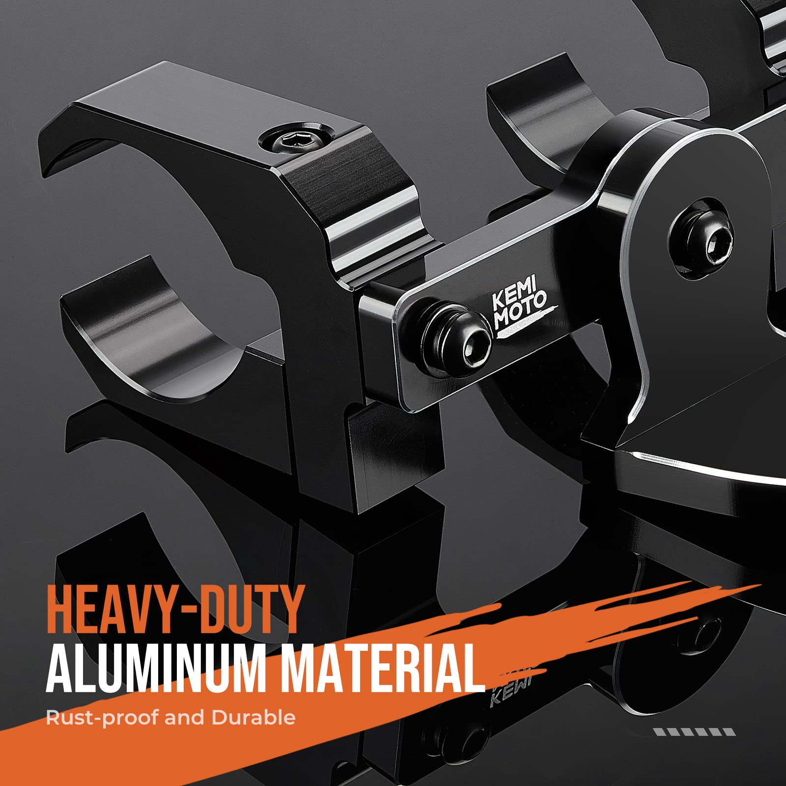 Kemimoto Aluminum UTV Whip Light Mount