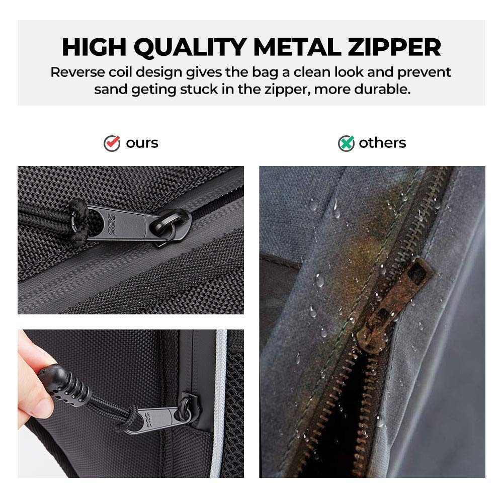 Kemimoto 1680D High Density Cab Seat Bag for Polaris RZR