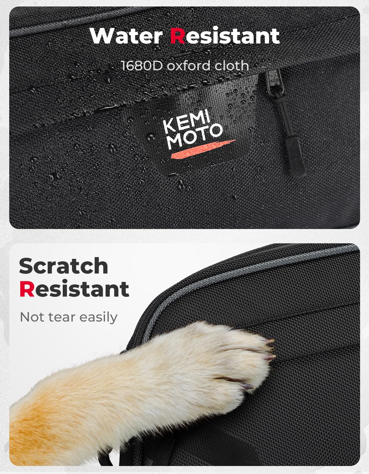 Kemimoto Lower Door Bags Oxford Fabric for Pioneer 1000-5/1000-6