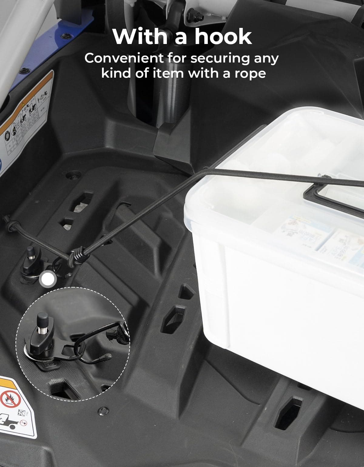 Kemimoto 2‑PCS Tie Down Anchors for Can‑Am Maverick Defender Sea‑Doo