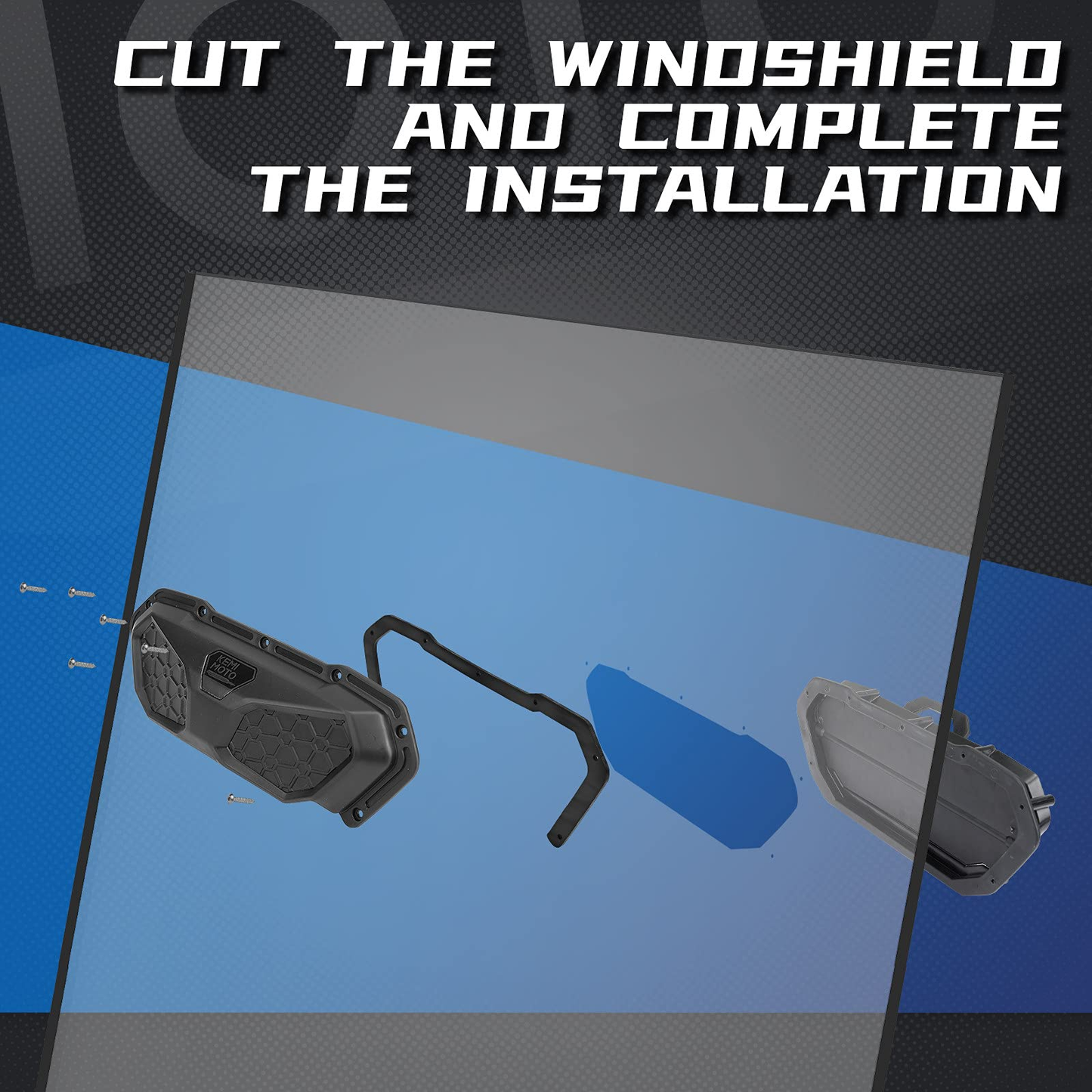 UTV Windshield Vent Kit for Polycarbonate Windshield