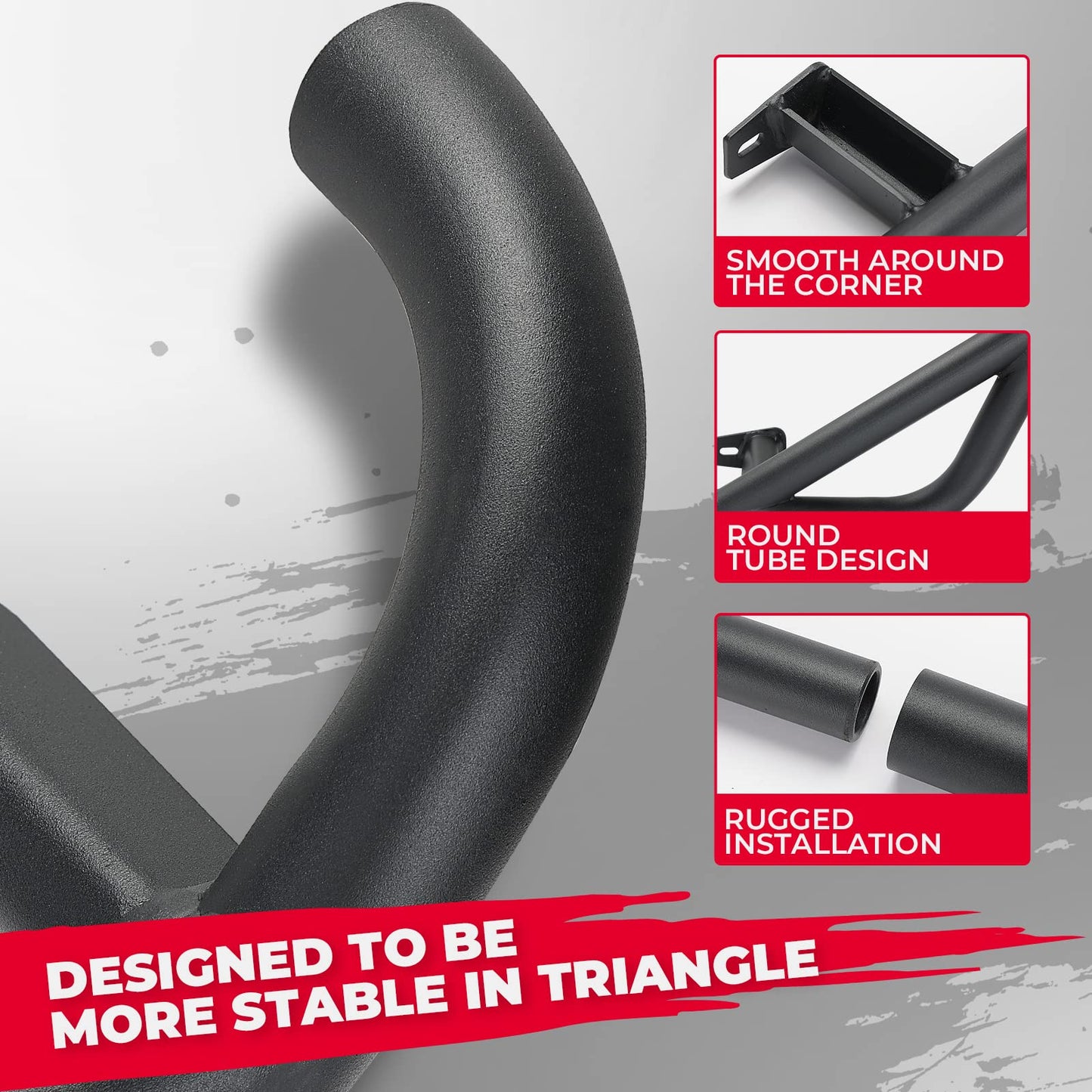 Kemimoto Steel Nerf Bars for Polaris RZR XP4 1000 Turbo