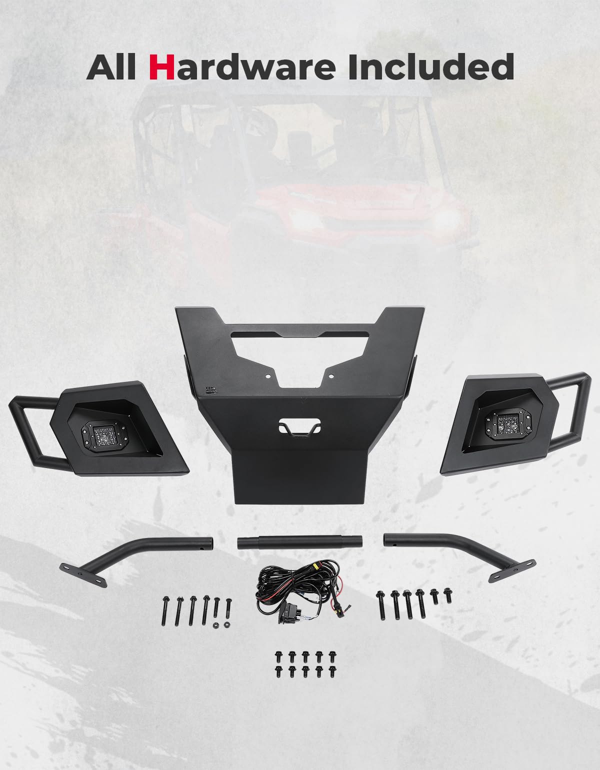 UTV Front Bumper With Lights For Pioneer 1000‑6 2023‑2024