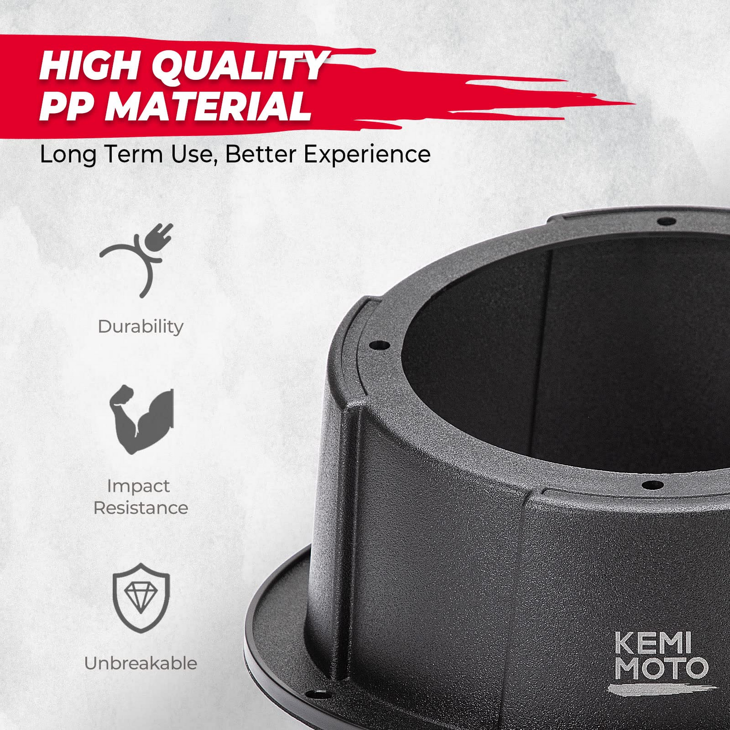 Kemimoto 6.5 Inch Speaker Pod Pre-Drilled Mount 2PCS