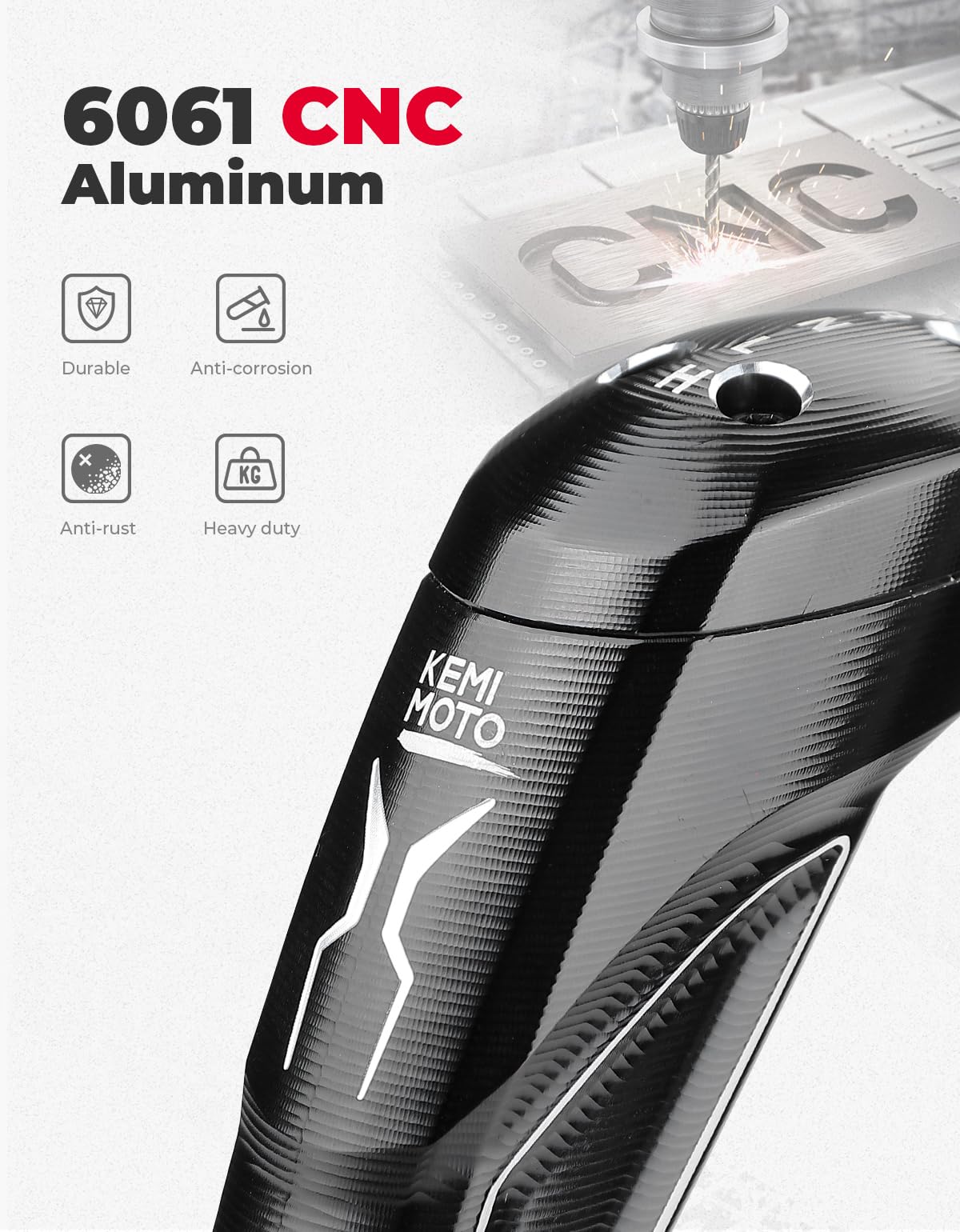 Kemimoto Aluminum Shift Knob Grip for Polaris RZR XP 1000