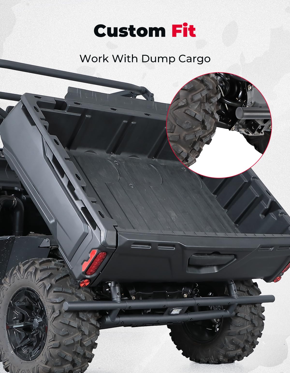 Kemimoto Rear Bumper with Light for Can‑Am Defender
