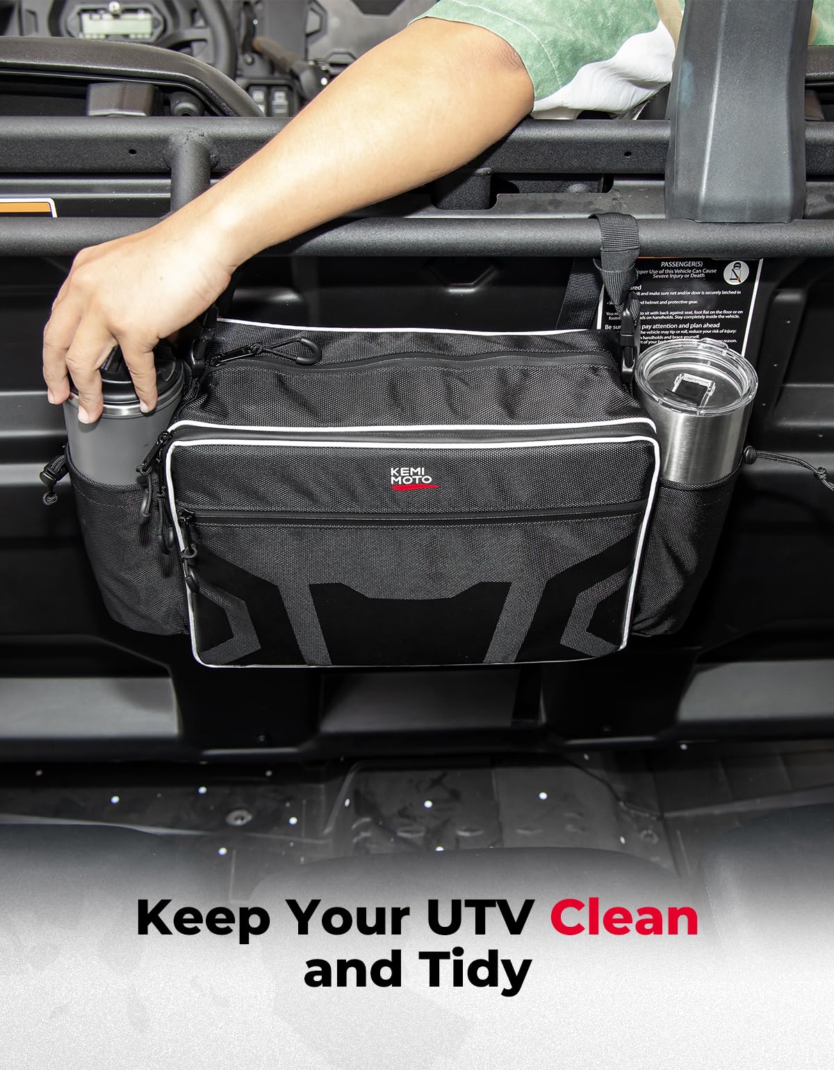 Kemimoto UTV Storage Bag for Pioneer 1000-6, RZR XP 1000