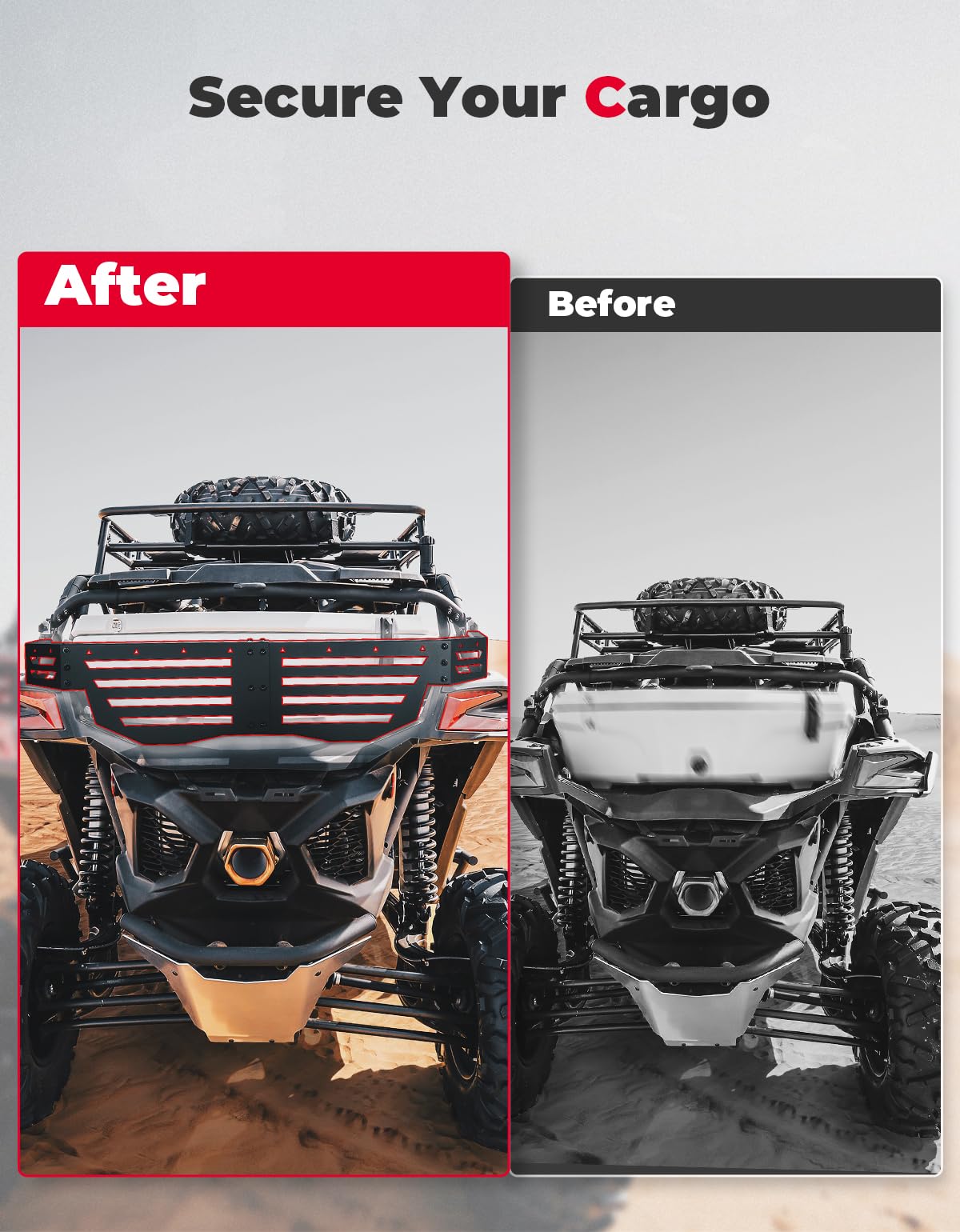 Kemimoto LinQ Pivoting Cargo Rack Tailgate for Maverick X3 MAX