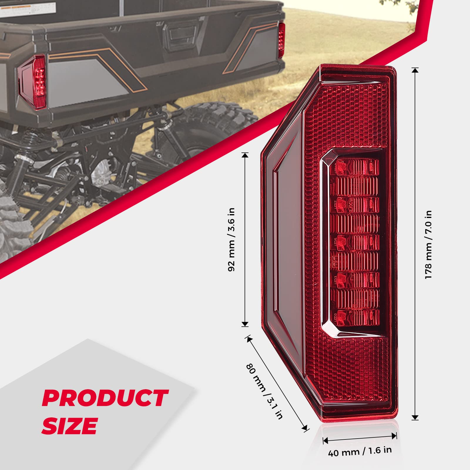 Tail Light for Polaris Ranger General (1 PCS)