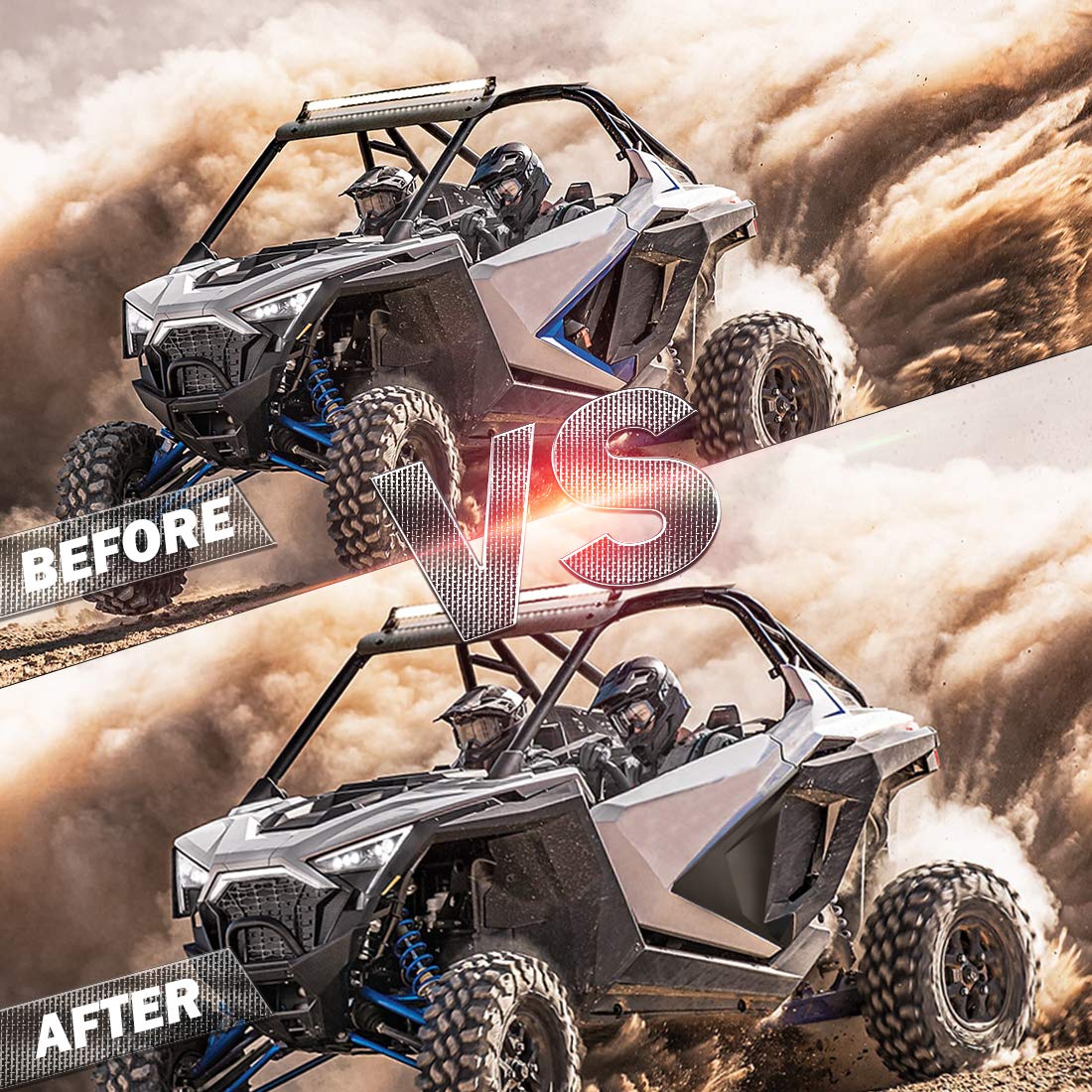 Kemimoto Half Door Panels Black for RZR Pro XP 2020-2024