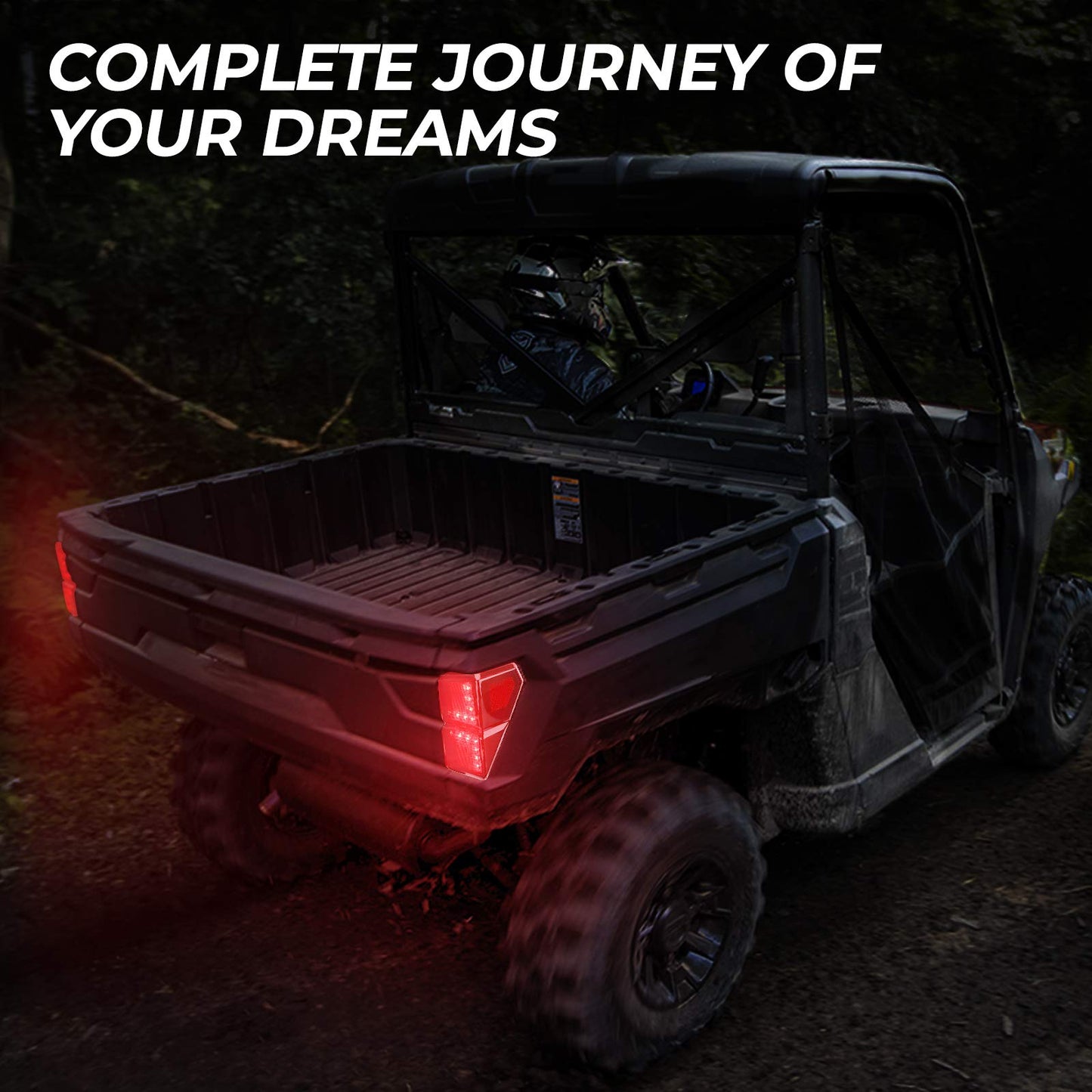 Kemimoto Tail Lights Polaris Ranger 1000 XP Crew IP65