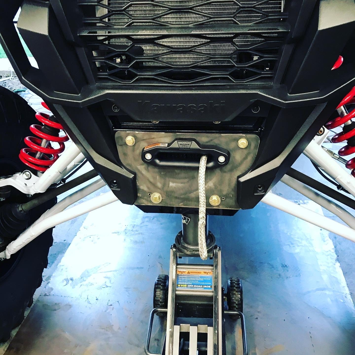 All Terrain Concepts KRX Winch Plate Black Powder Coat