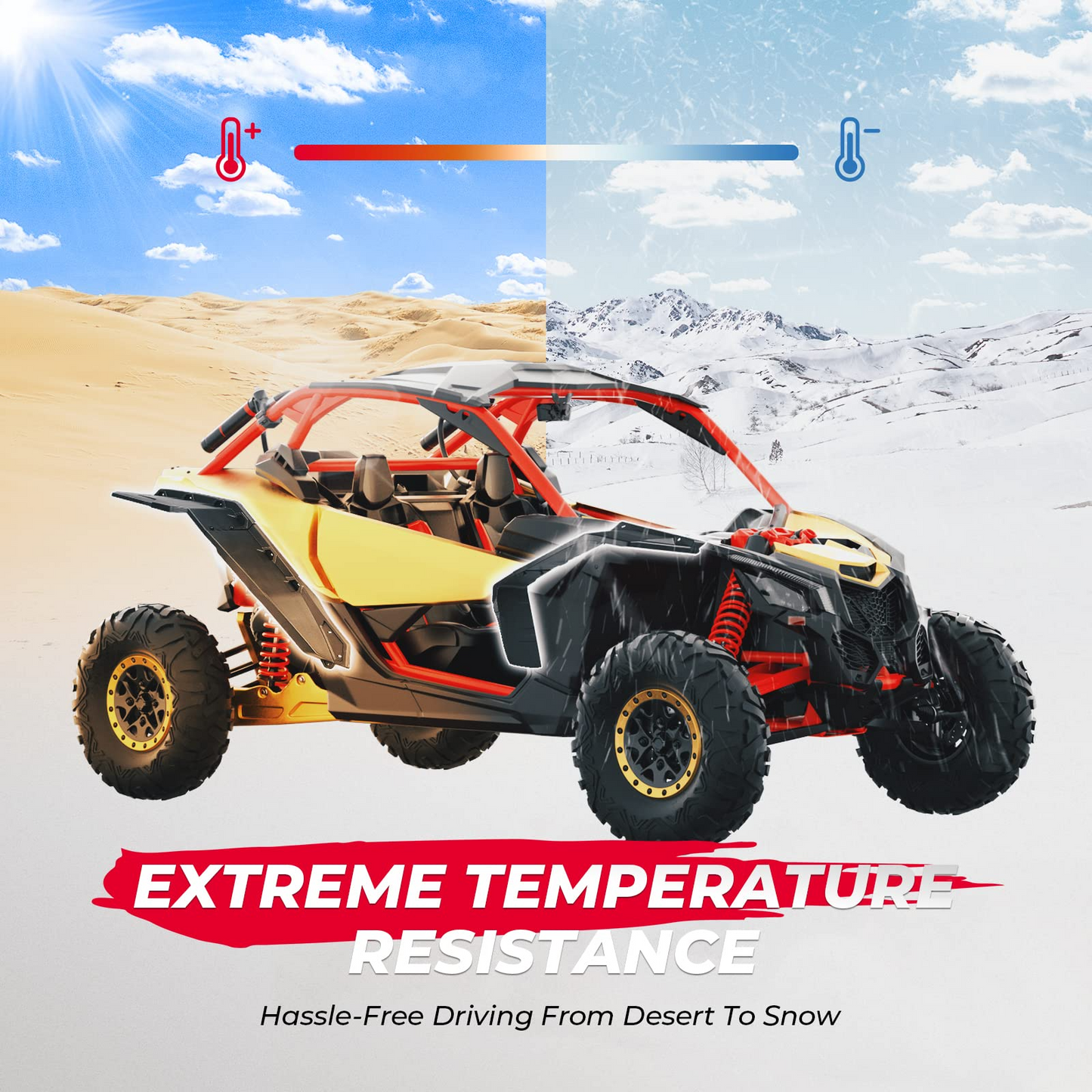 Kemimoto Extended Fender Flares Side Mirrors for Can‑Am Maverick X3