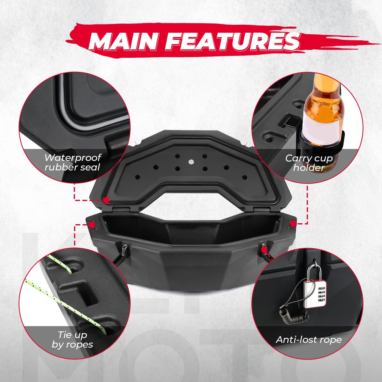30L Rear Storage Box for Can‑Am X3/Max Outlander