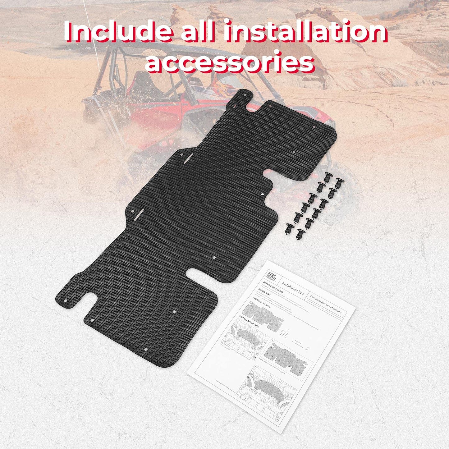 Kemimoto PVC Mud Guard for Honda Talon 1000R/1000X/1000X-4