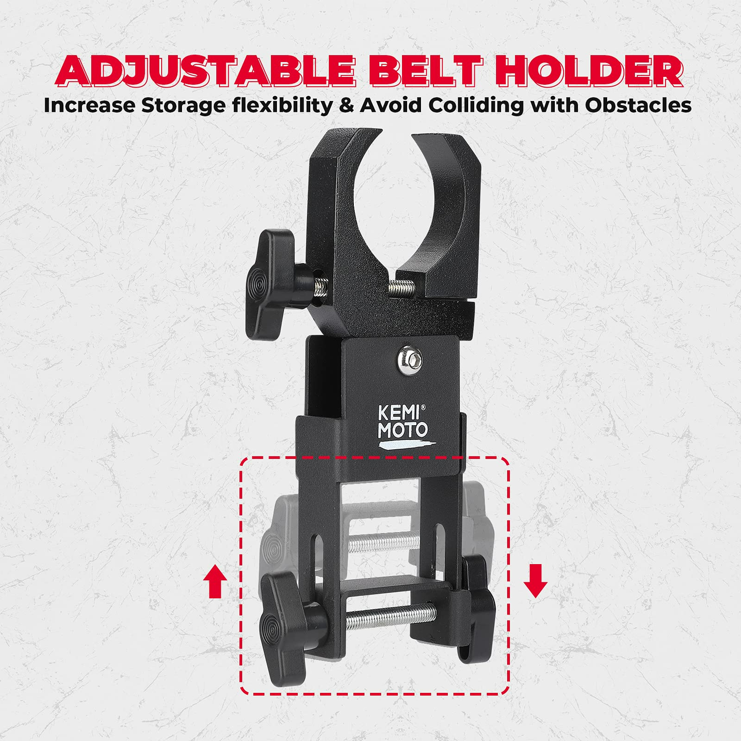 Kemimoto Universal UTV Belt Mount 1.5-2" Roll Bar