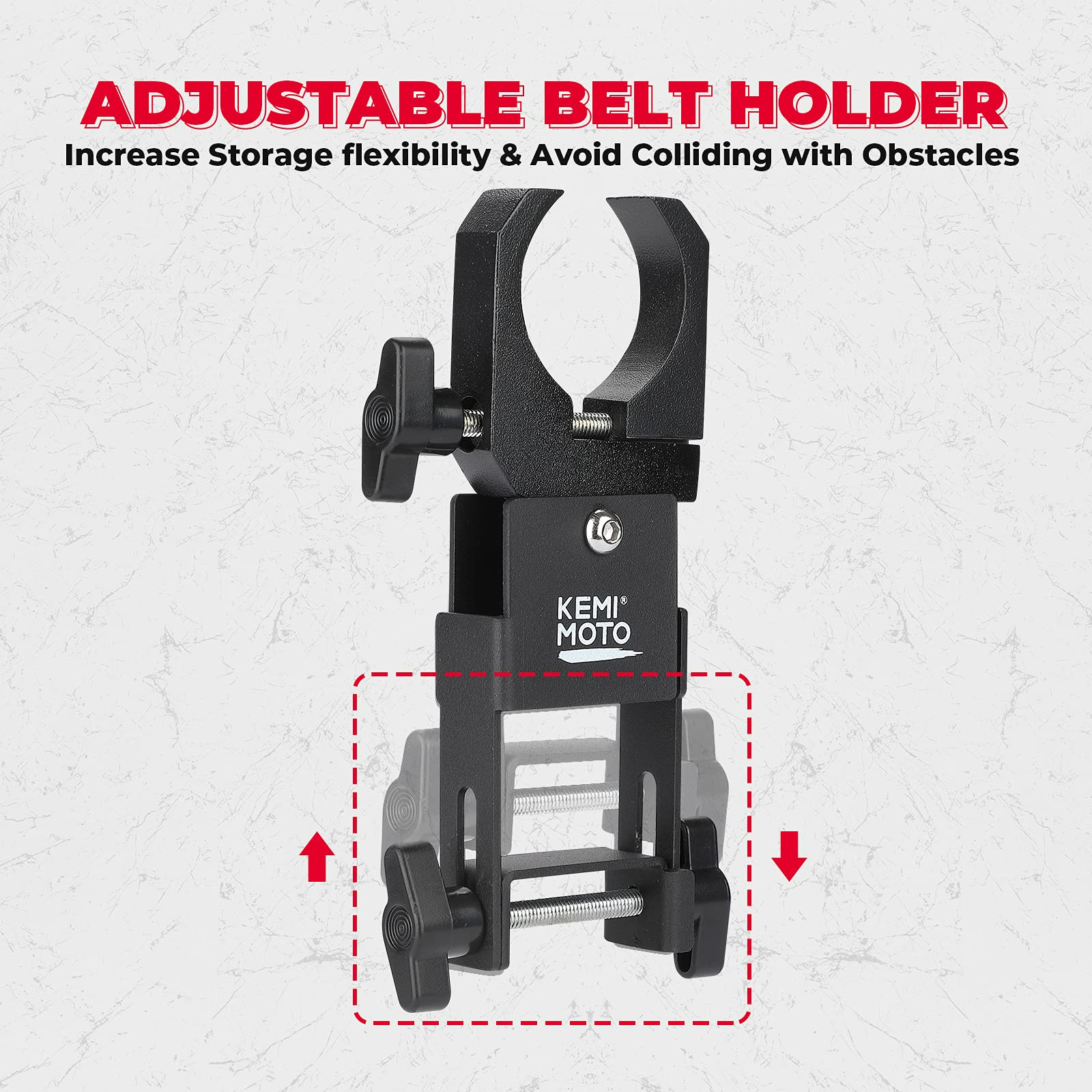 Kemimoto Universal UTV Belt Mount 1.5-2" Roll Bar