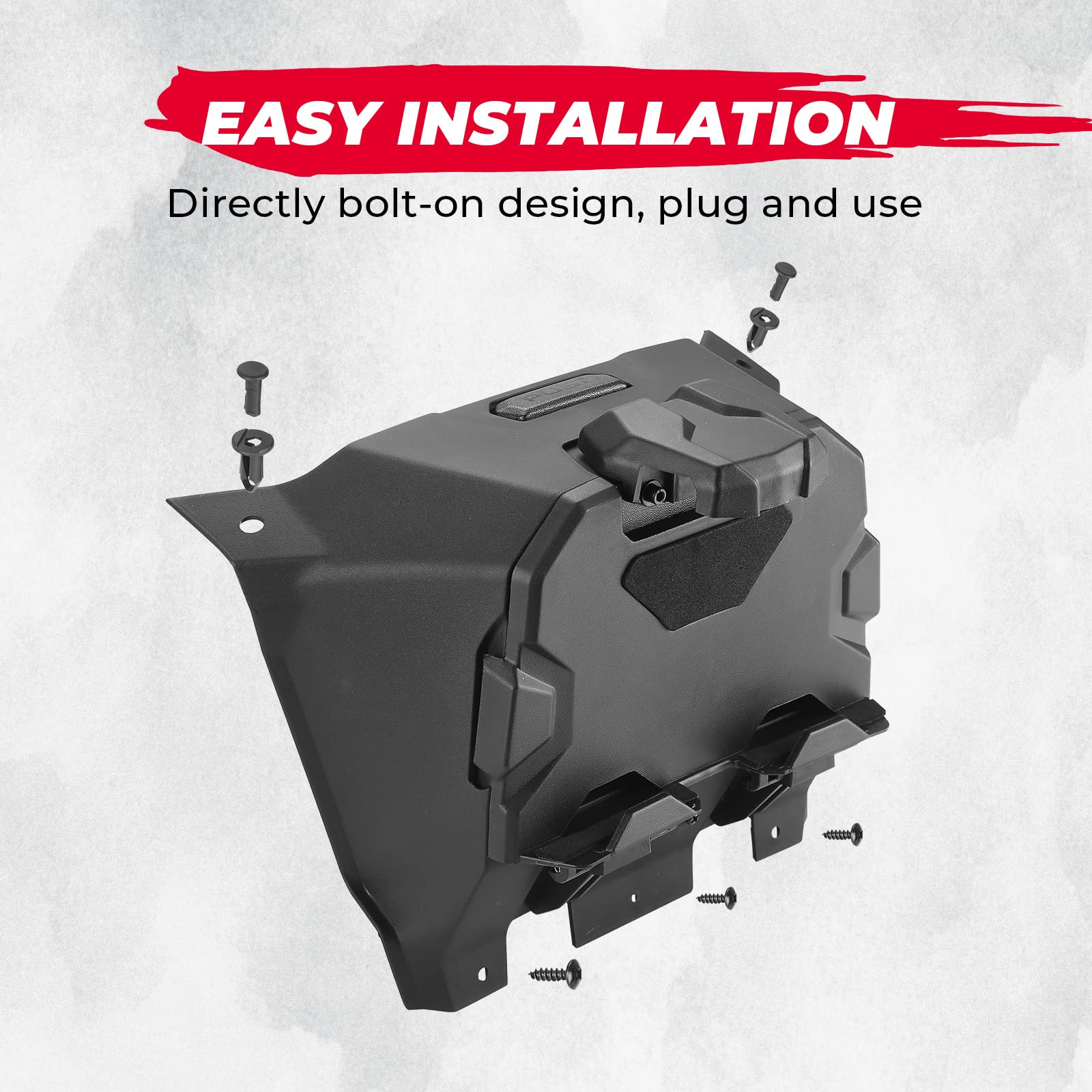 Kemimoto Tablet Holder with Storage Box for Polaris RZR