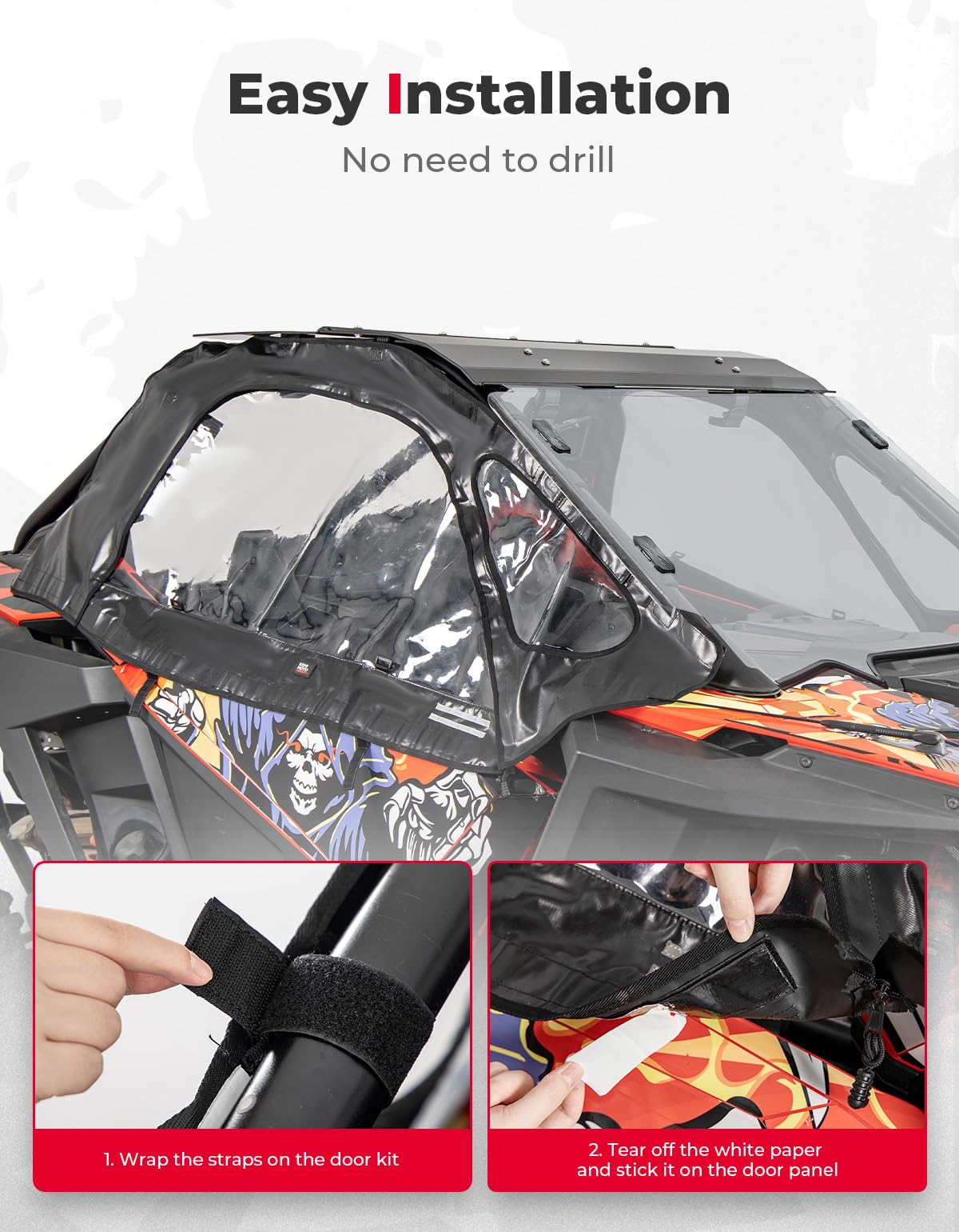 Kemimoto Soft Cab Enclosure for Polaris RZR PRO XP/Turbo R