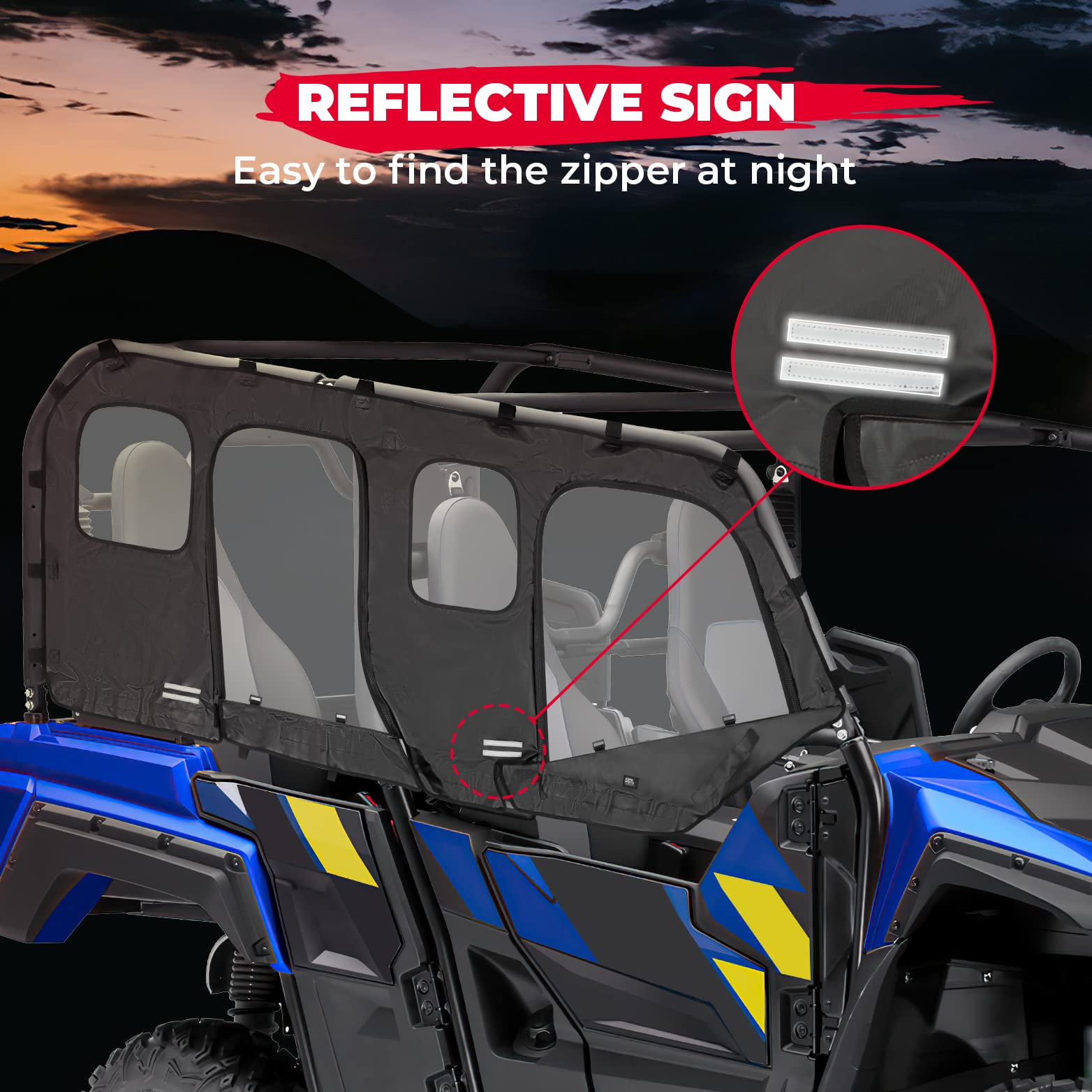 Kemimoto Soft Cab Enclosure for Yamaha Wolverine X4/SE 2018-2020