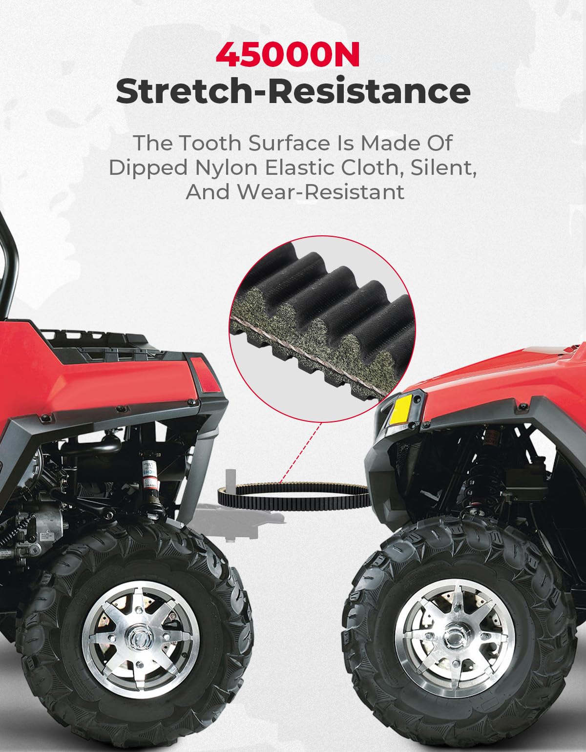 Kemimoto UTV Drive Belt for Polaris Ranger 500 800 RZR