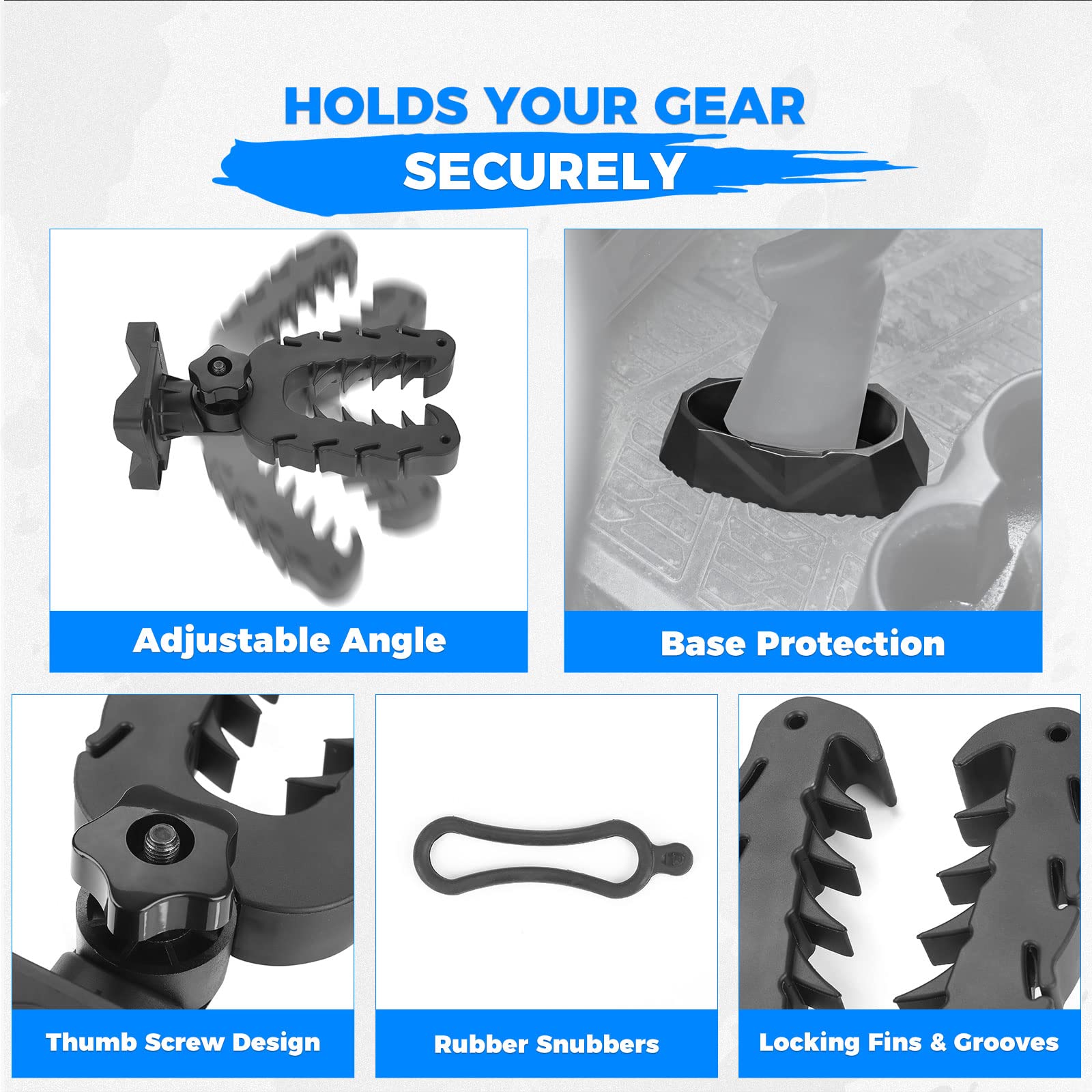 Kemimoto UTV Rifle Gun Holder for Polaris Ranger & General