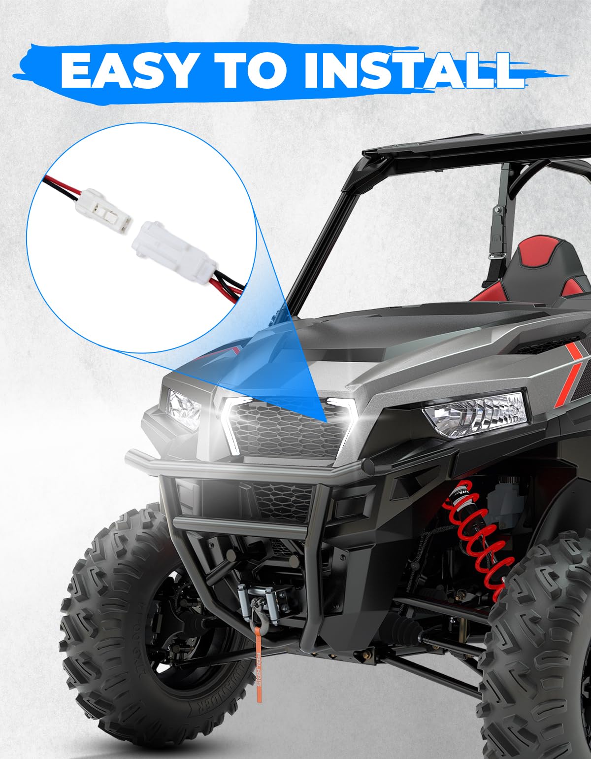 Kemimoto Fang Accent Turn Signal 2-Pack for Polaris 1000 2016‑2024