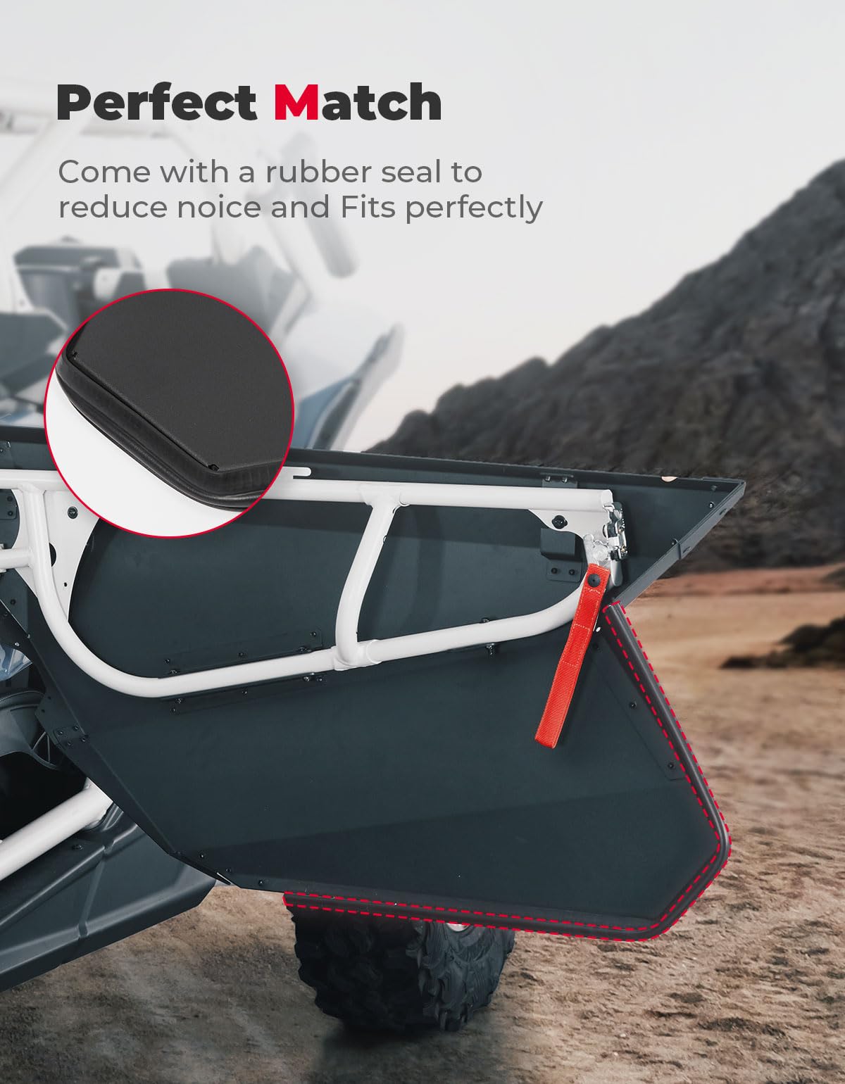 Kemimoto Aluminum Front Doors for Can‑Am Maverick X3 & X3 Max