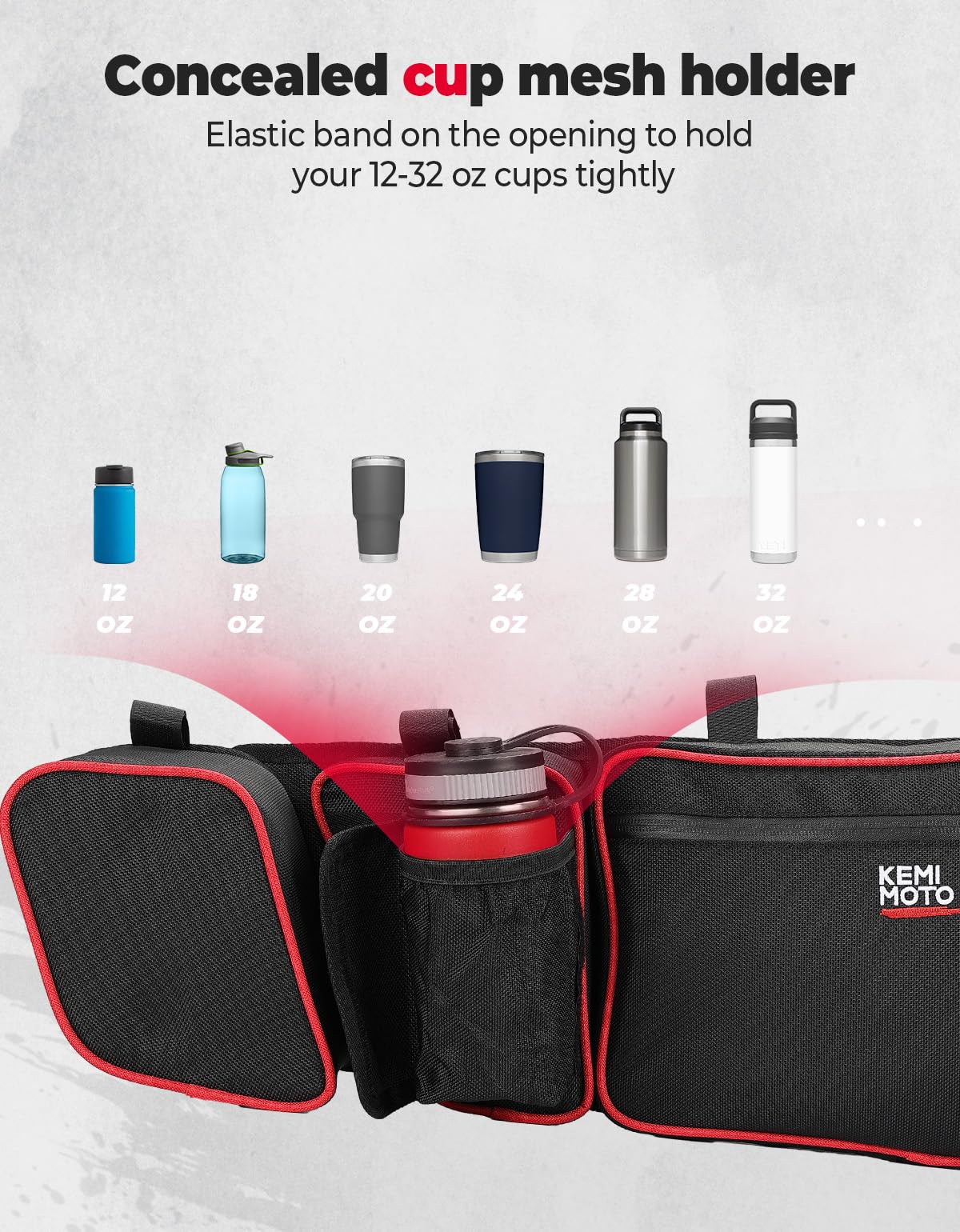 Front and Rear Door Bags for Can‑Am Maverick X3 Max – Red