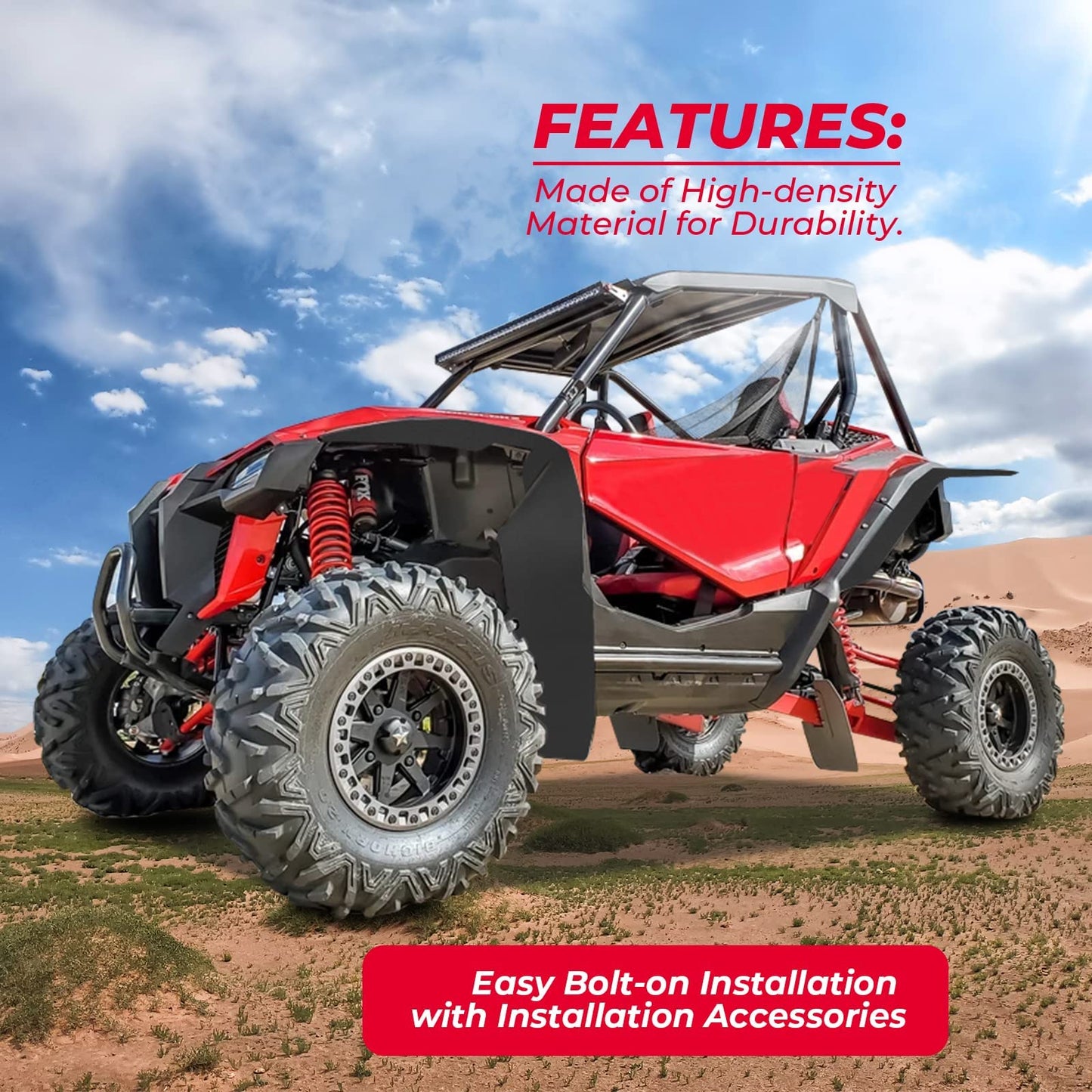 Kemimoto Fender Flares for Honda Talon 1000x 1000r 1000x-4