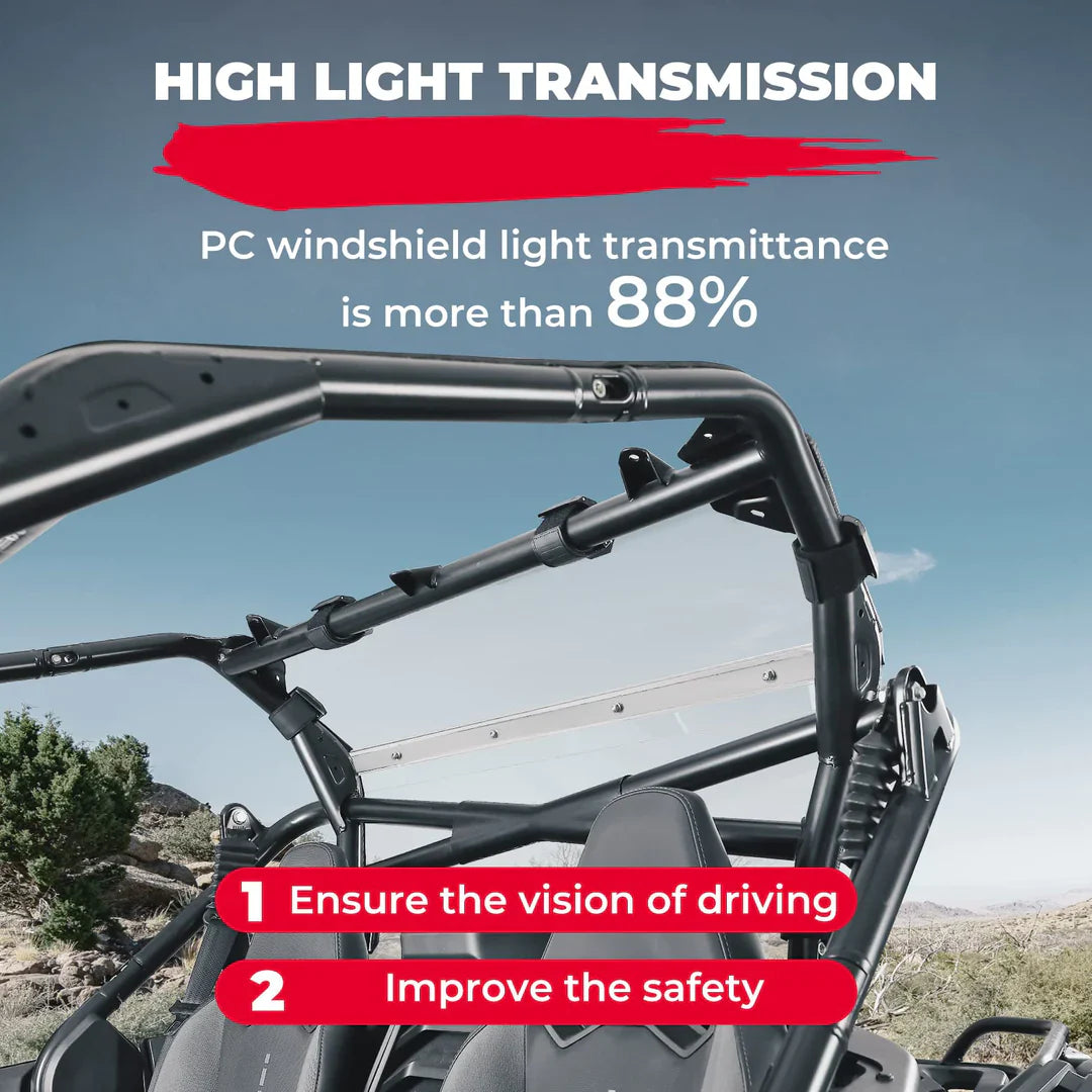 Front & Rear Scratch-Resistant Windshield for CFMOTO ZForce 950
