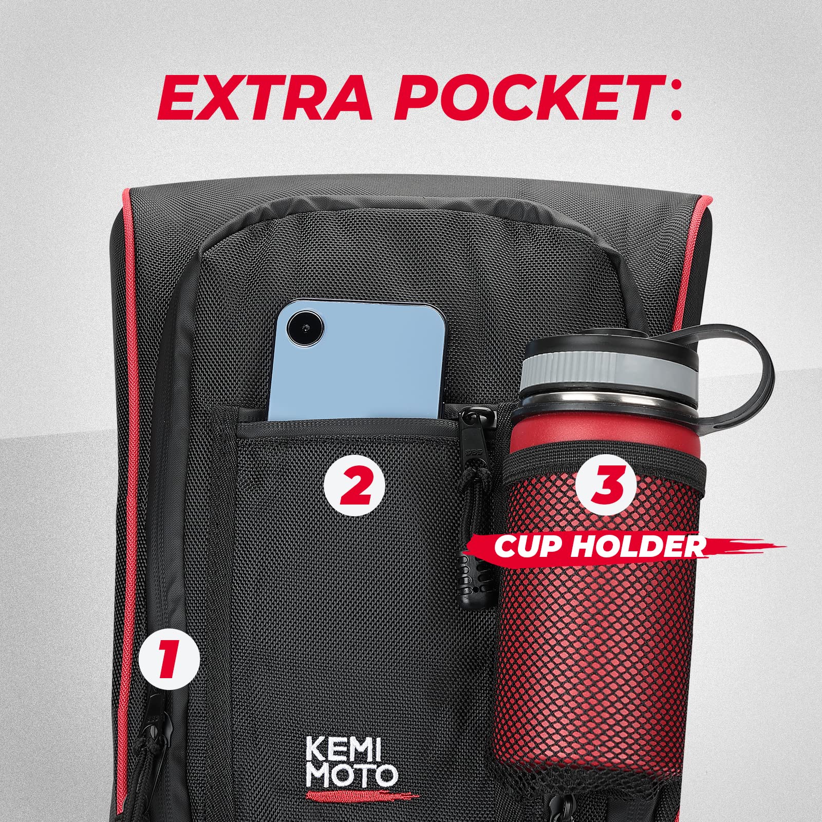 Kemimoto Center Storage Bag for Can‑Am Maverick X3 / MAX