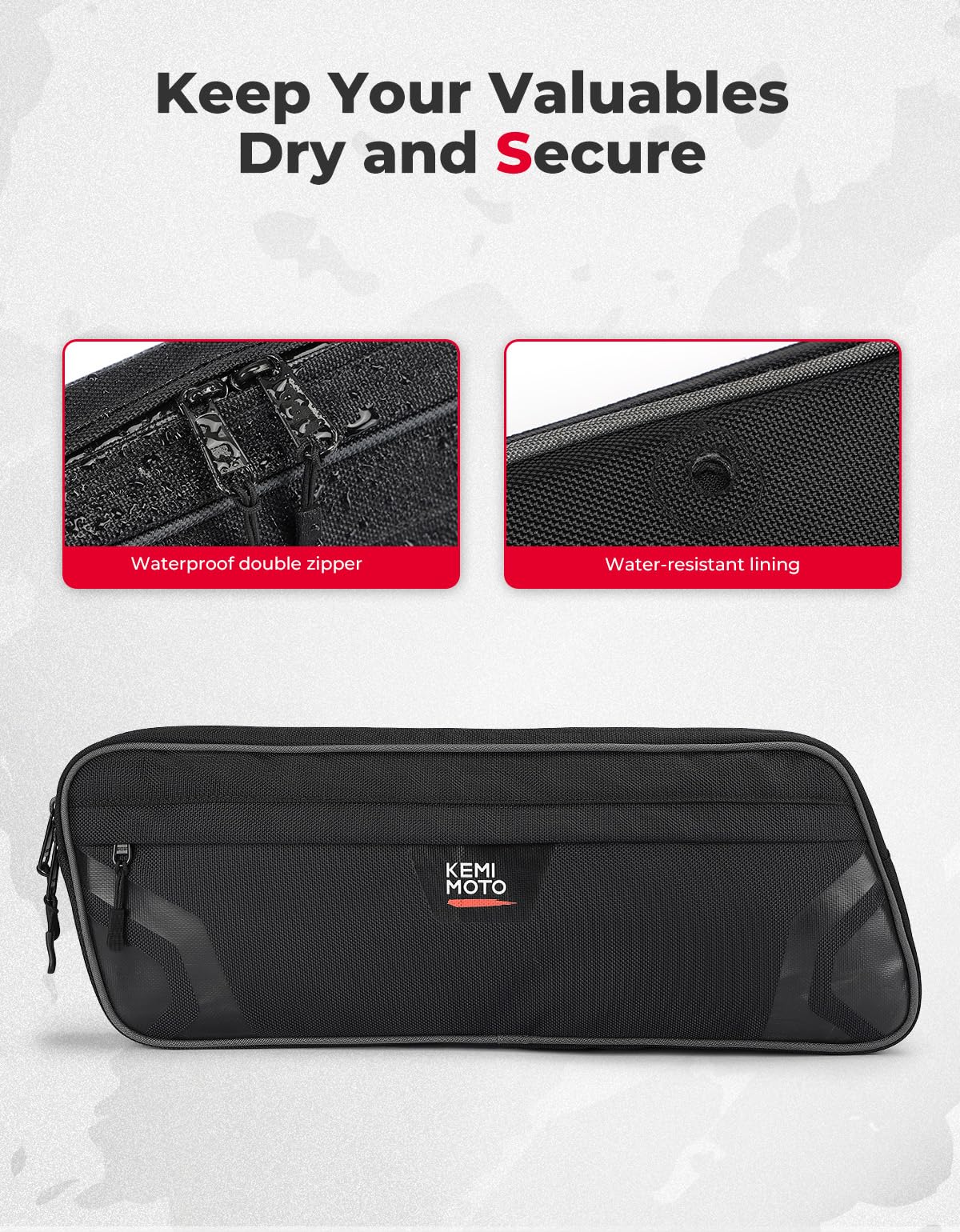 Kemimoto Lower Door Bags Oxford Fabric for Pioneer 1000-5/1000-6