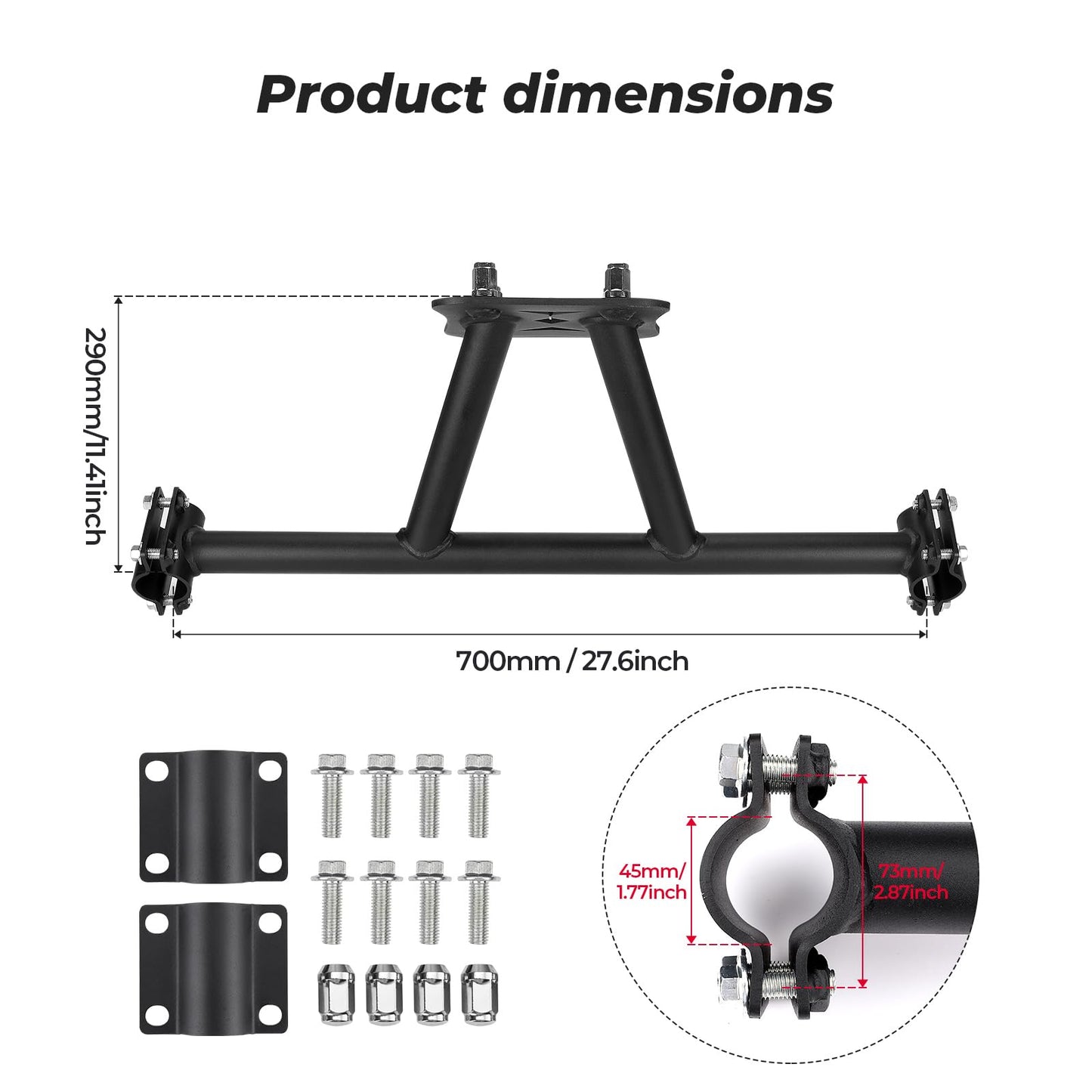 Kemimoto Tire Carrier Mount for RZR XP 1000/4 1000 Turbo
