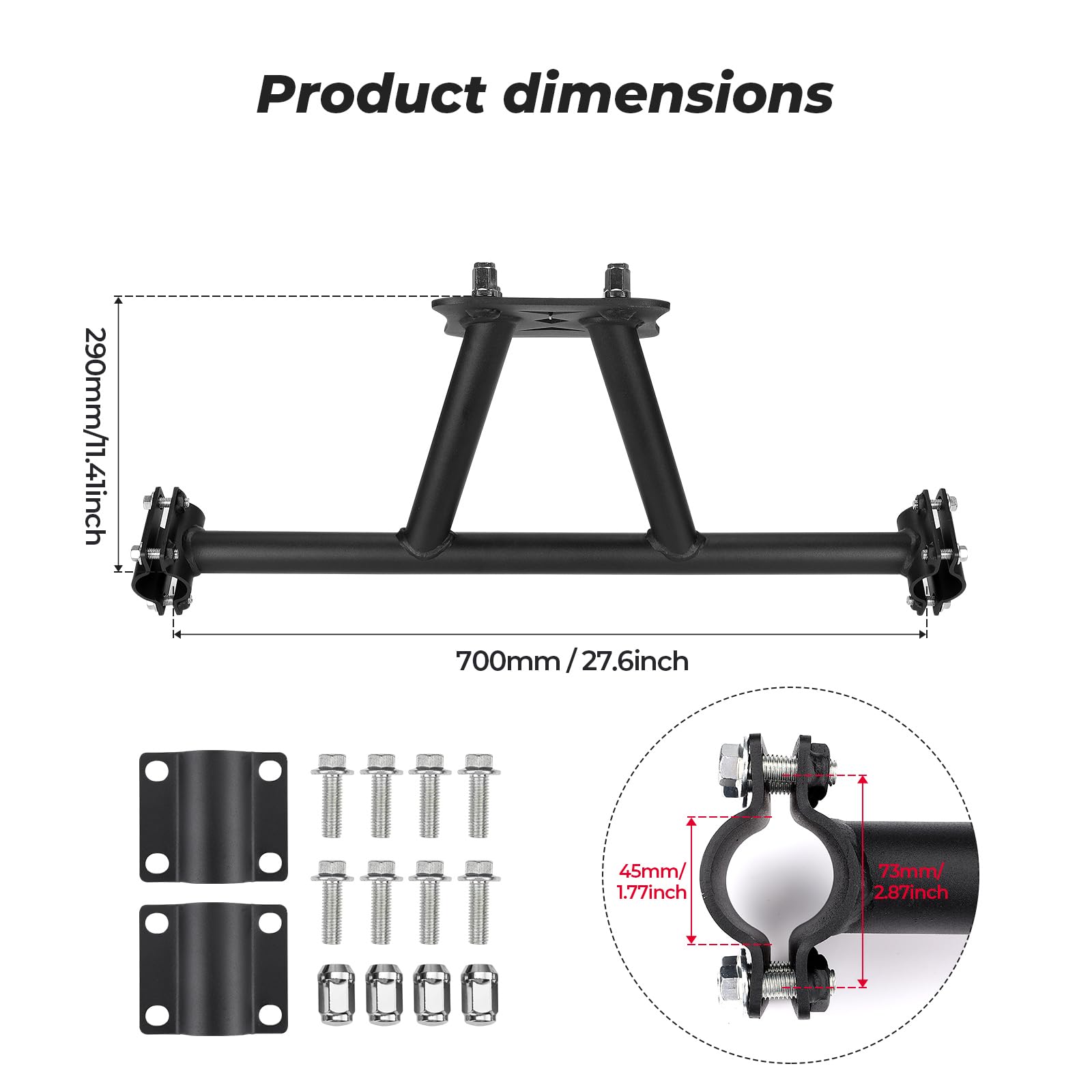 Kemimoto Tire Carrier Mount for RZR XP 1000/4 1000 Turbo