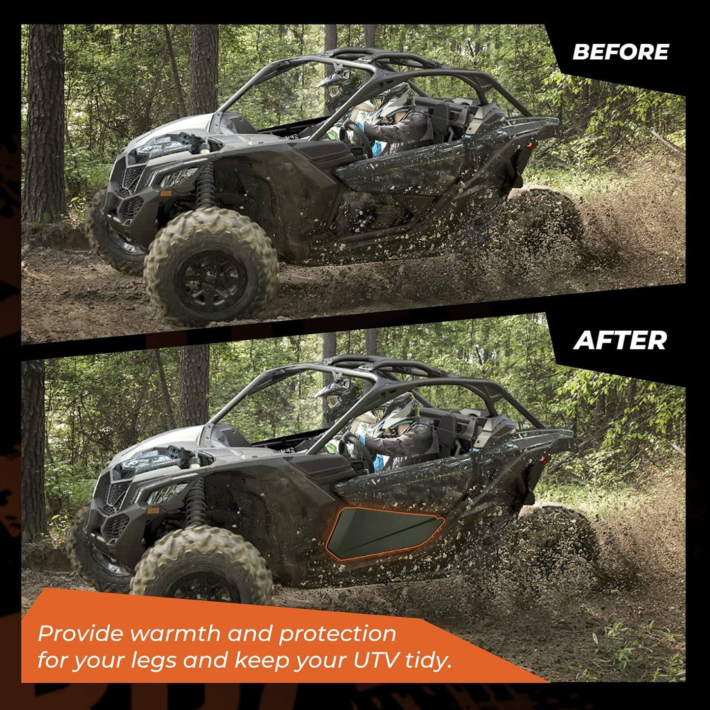 Kemimoto Soft Cab Enclosures for Can‑Am Maverick X3 Waterproof PVC